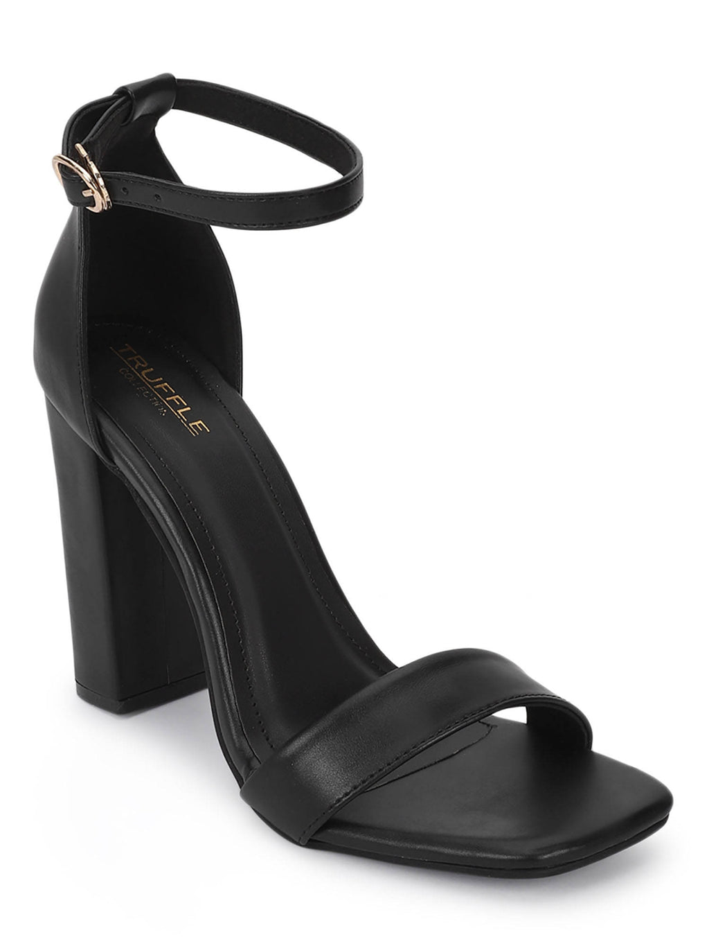 Cream Solid Heels Sandals | H78 - view 8