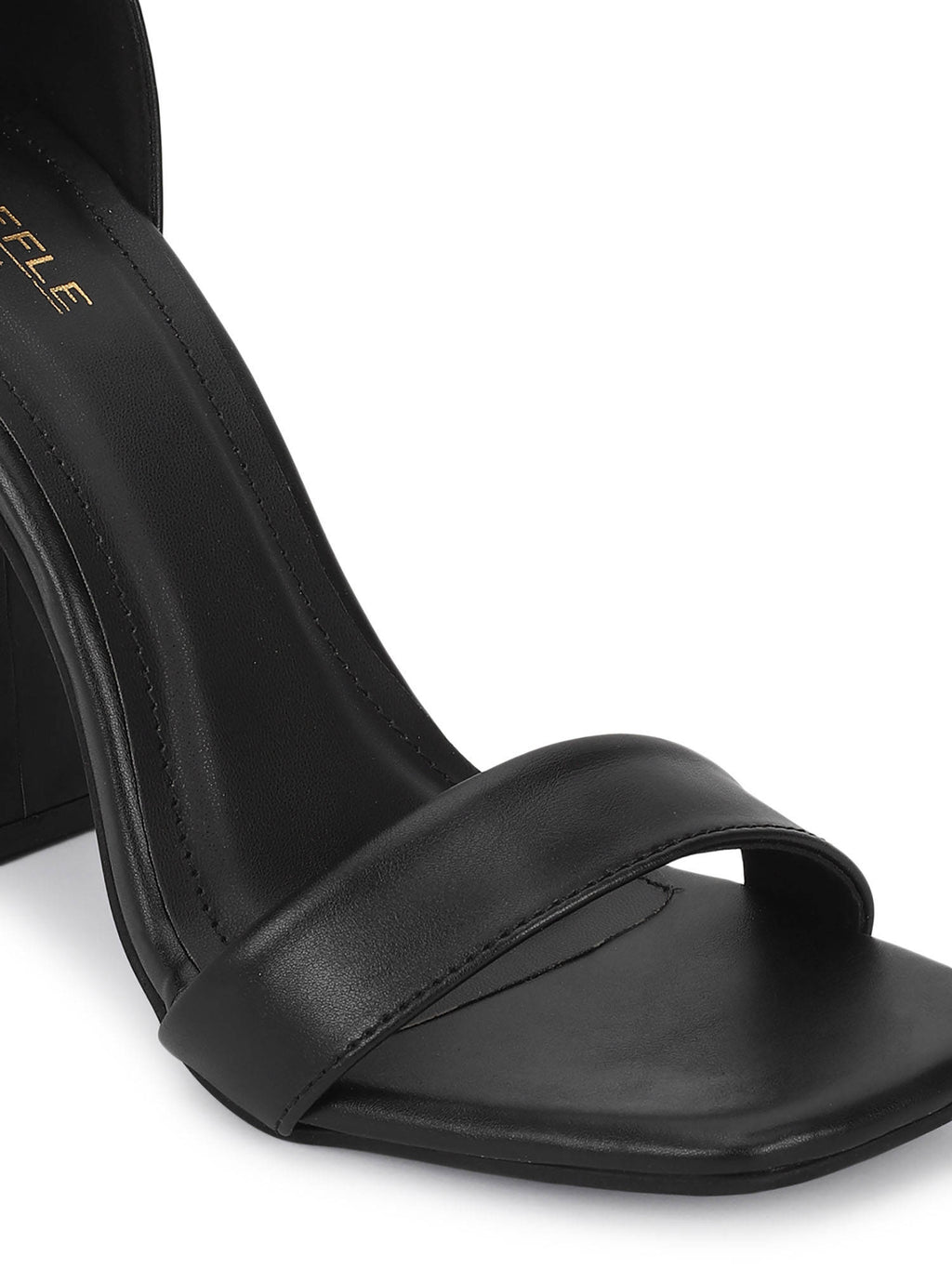 Cream Solid Heels Sandals | H78 - view 12