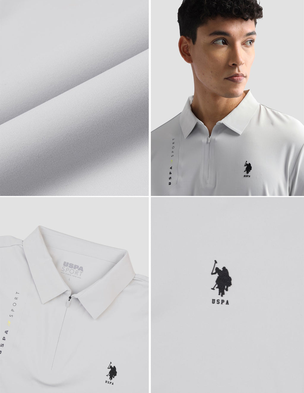 Solid Slim Fit Active Polo Shirt USP0