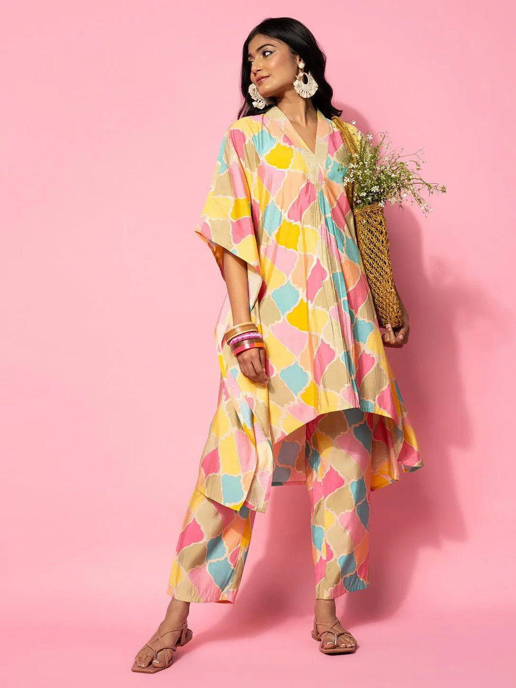 Gerua Multicoloured Printed Co-Ords CO87