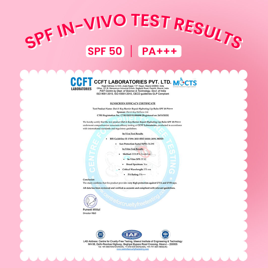 Barrier Repair Hydrating Lip Balm In-Vivo Tested SPF 50+ PA+++