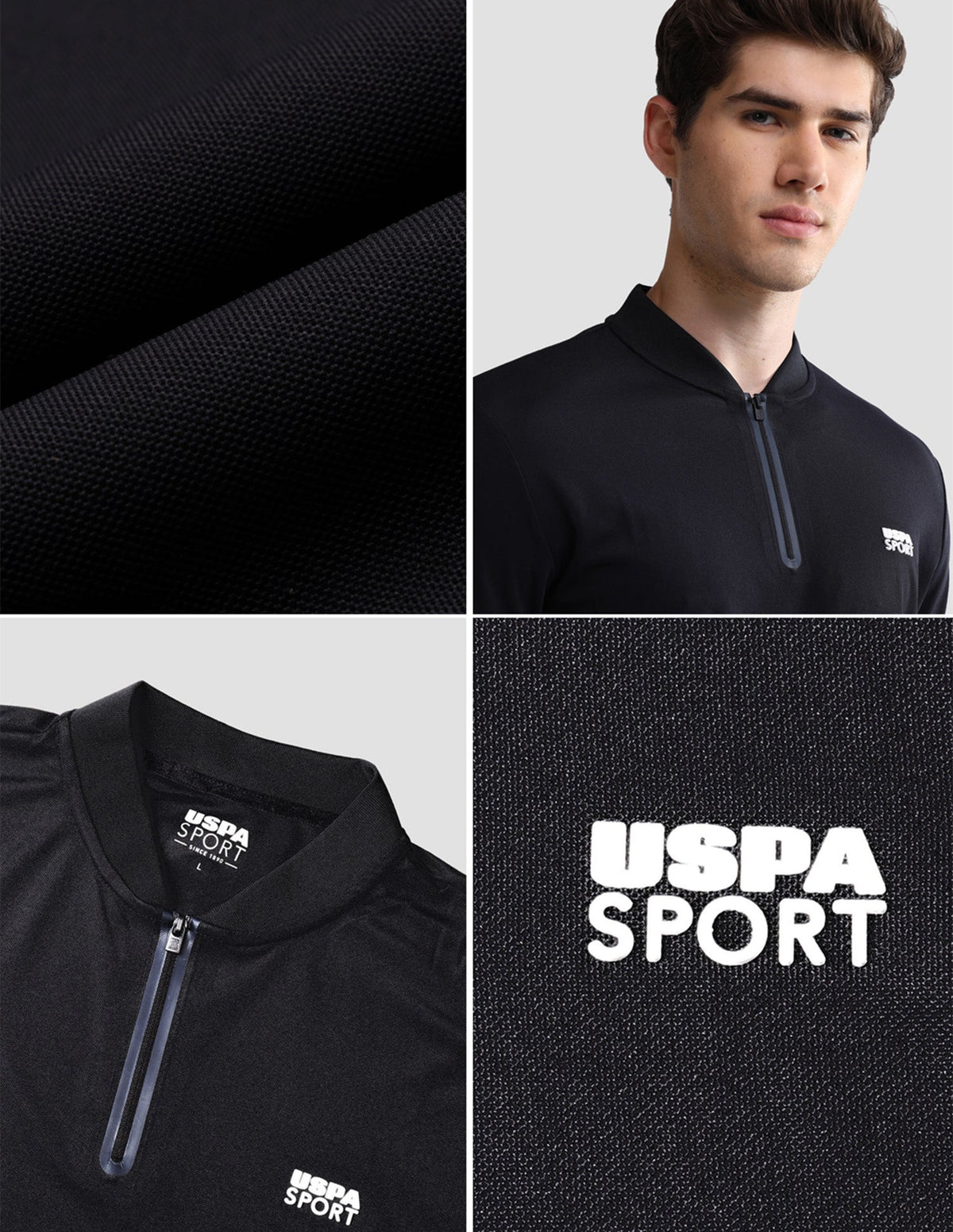 Solid Slim Fit Active Polo Shirt USP0