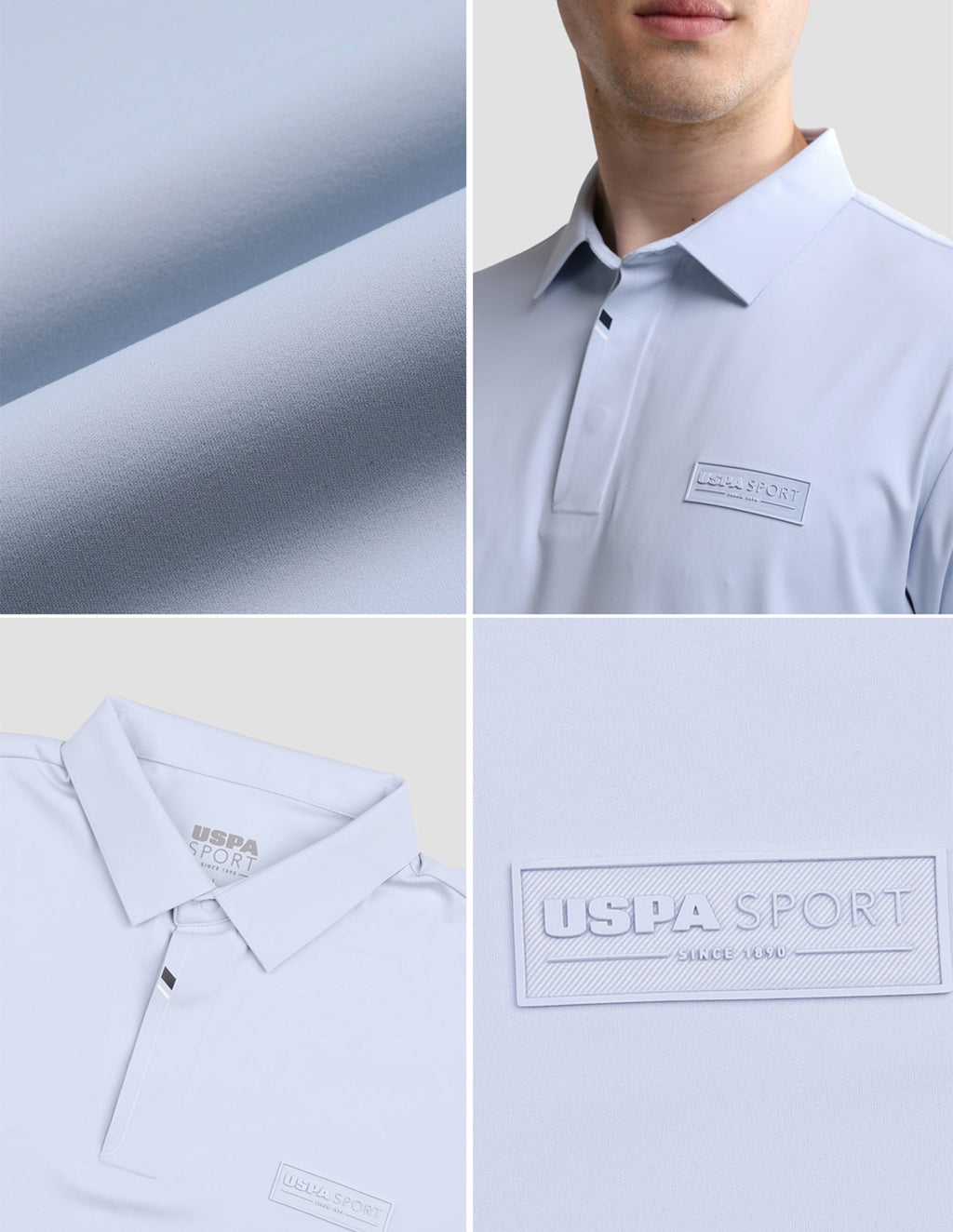 Solid Slim Fit Active Polo Shirt USP0