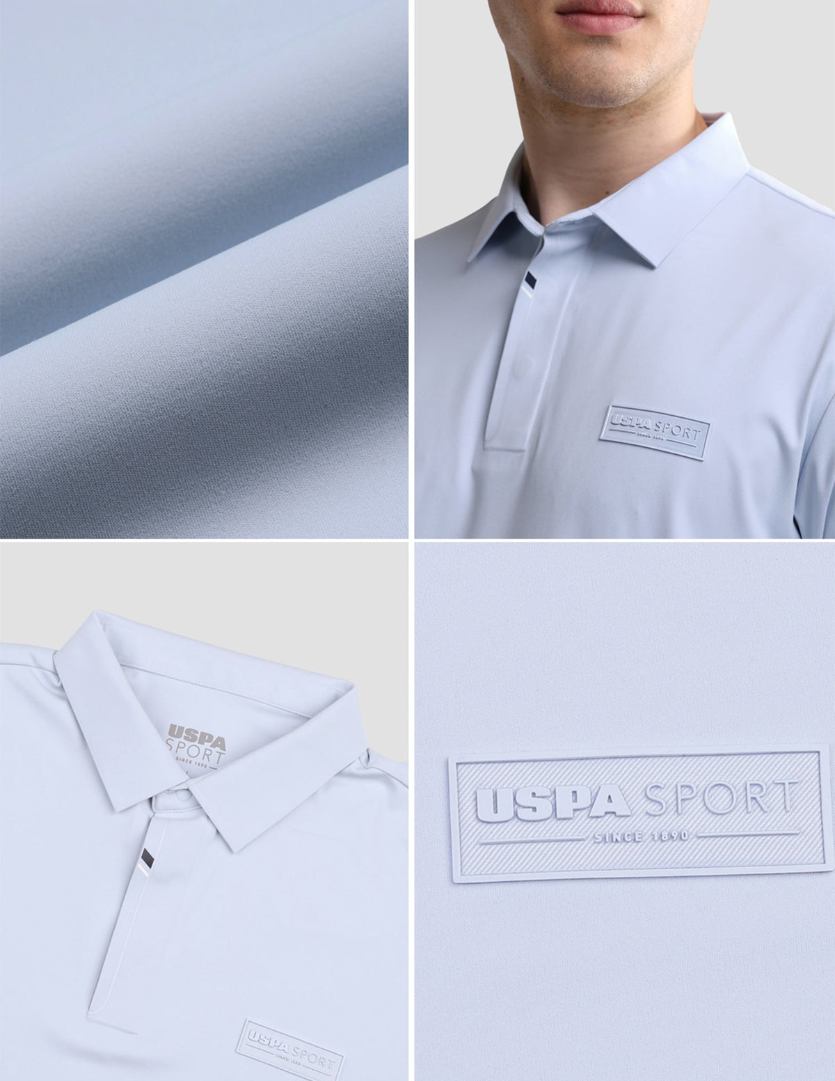 Solid Slim Fit Active Polo Shirt USP0