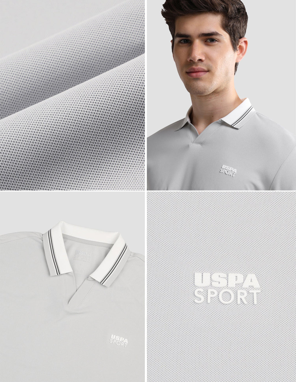 Solid Slim Fit Active Polo Shirt USP0