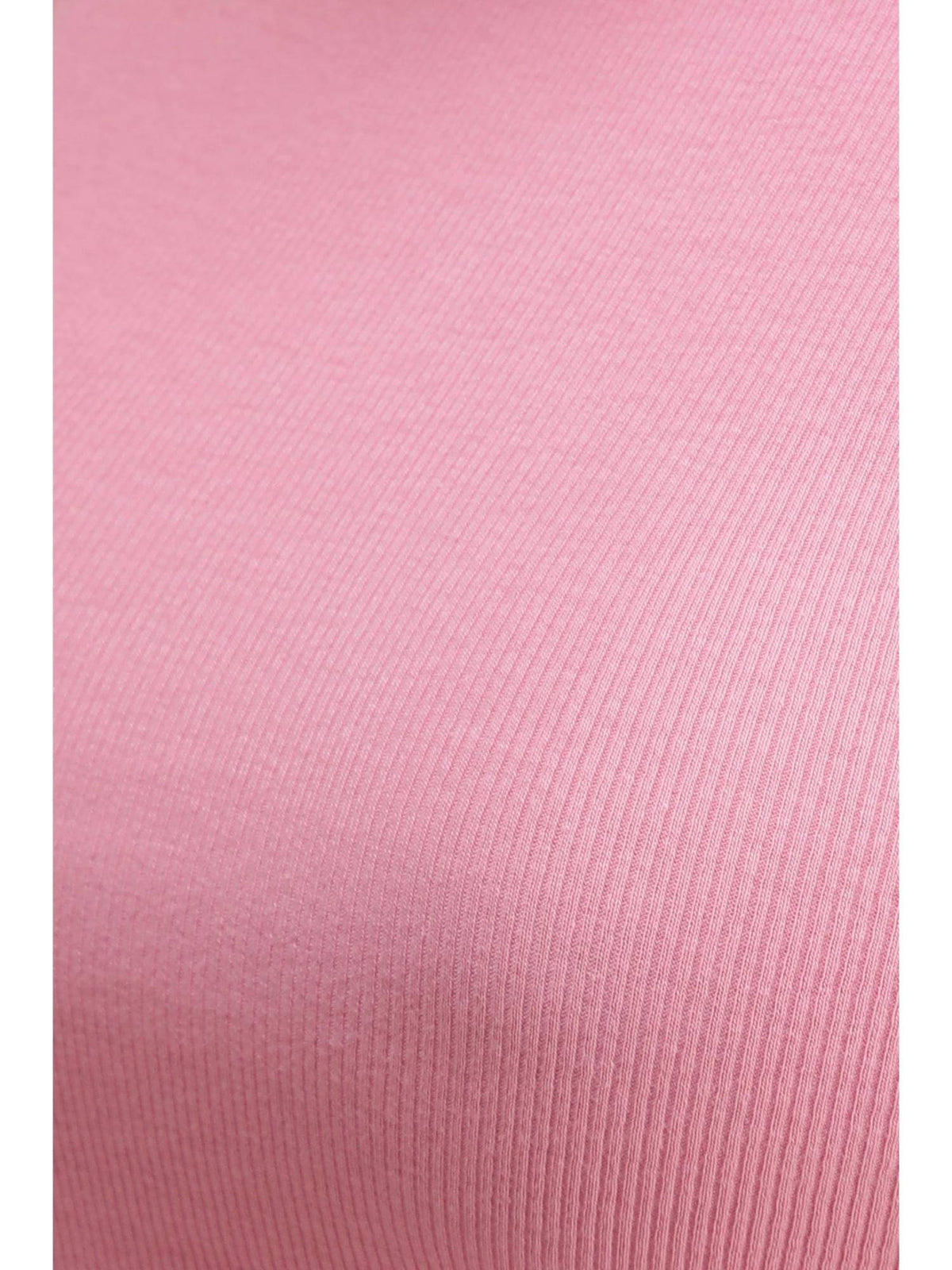 Solid Cotton Pink Ribbed Tank Top for Women | TT98 - view 7