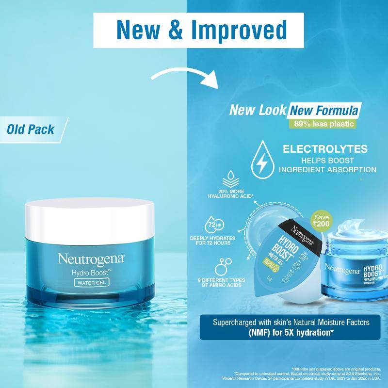 Hydro Boost Hyaluronic Acid Water Gel Face Moisturizer Refill For Normal, Dry & Oily Skin | FC3 - view 3