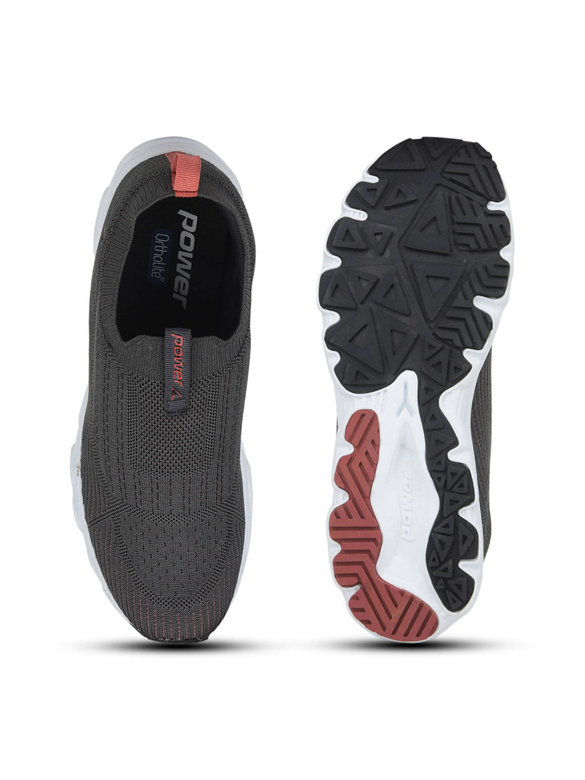 Women Sports Round Toe Low Top Walking Shoes Grey | SH9 - view 4