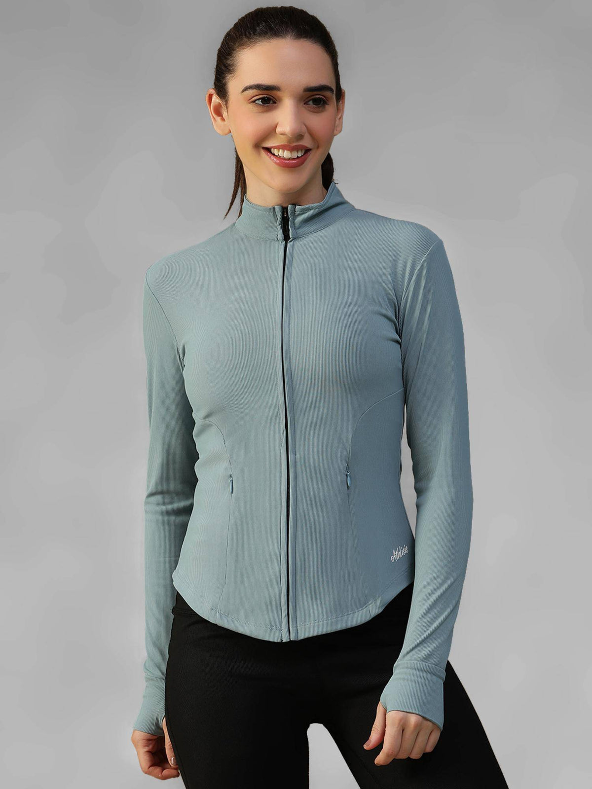 Burgundy Women's Everyday Sporty Zip-Up Gym and Training Jacket | JK12 - view 25