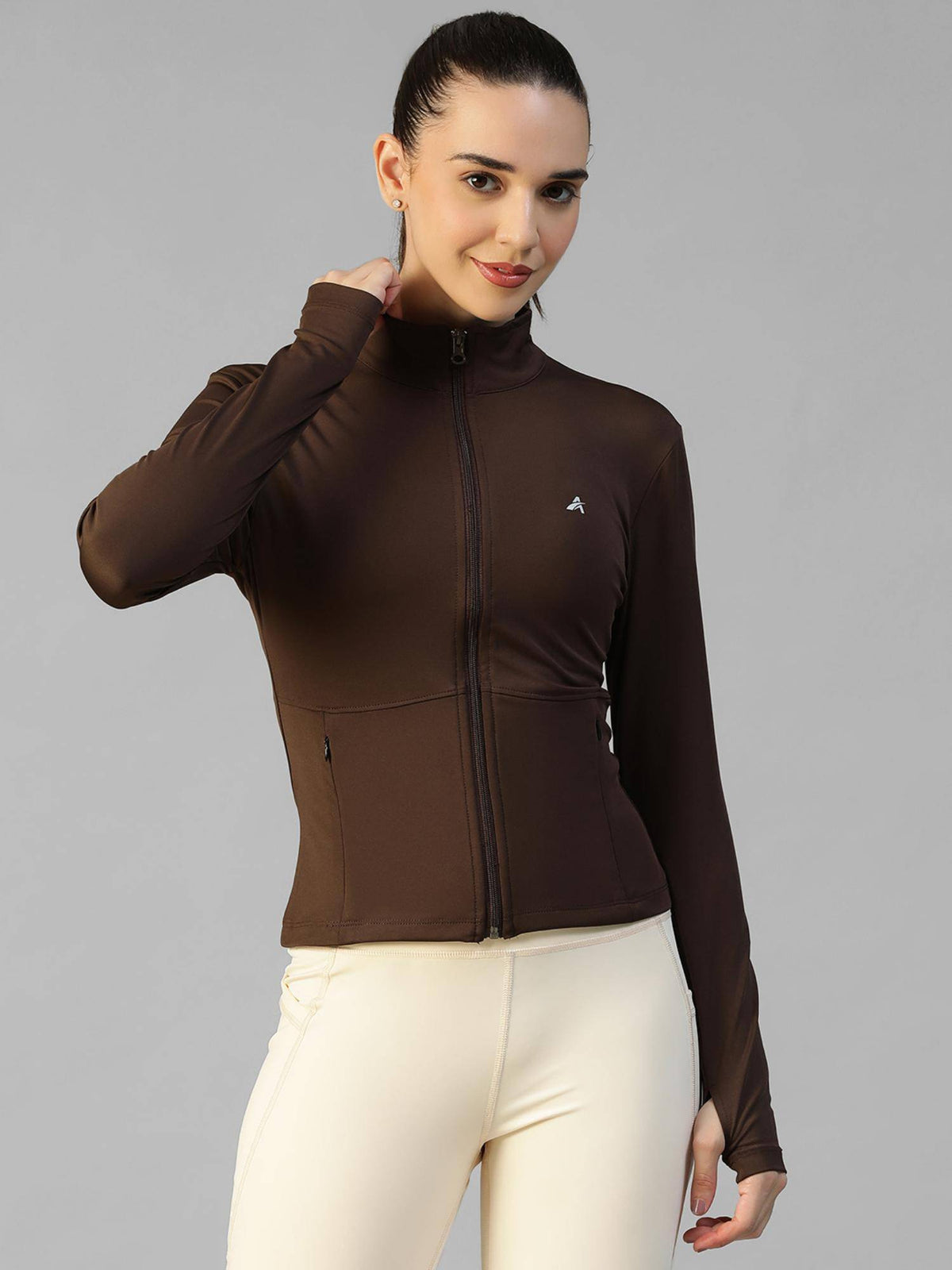 Purple Women's Everyday Sporty Zip-Up Gym and Training Jacket | JK12 - view 19