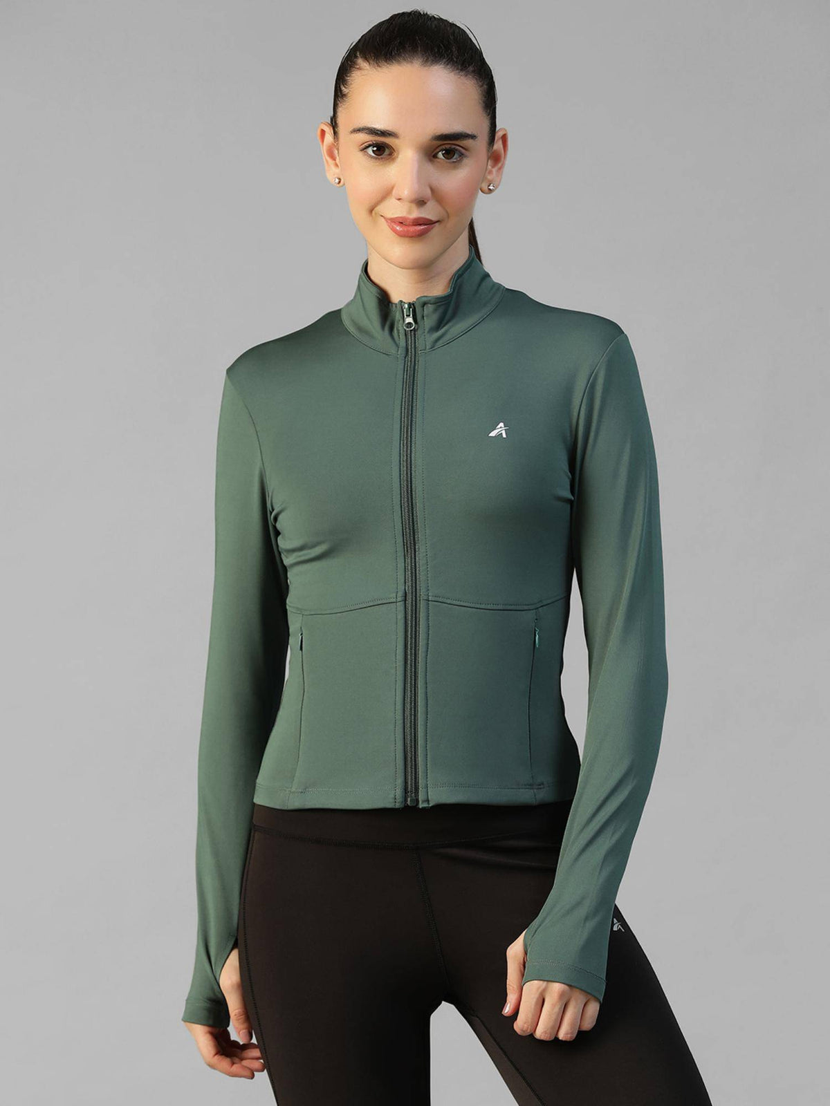 Purple Women's Everyday Sporty Zip-Up Gym and Training Jacket | JK12 - view 13