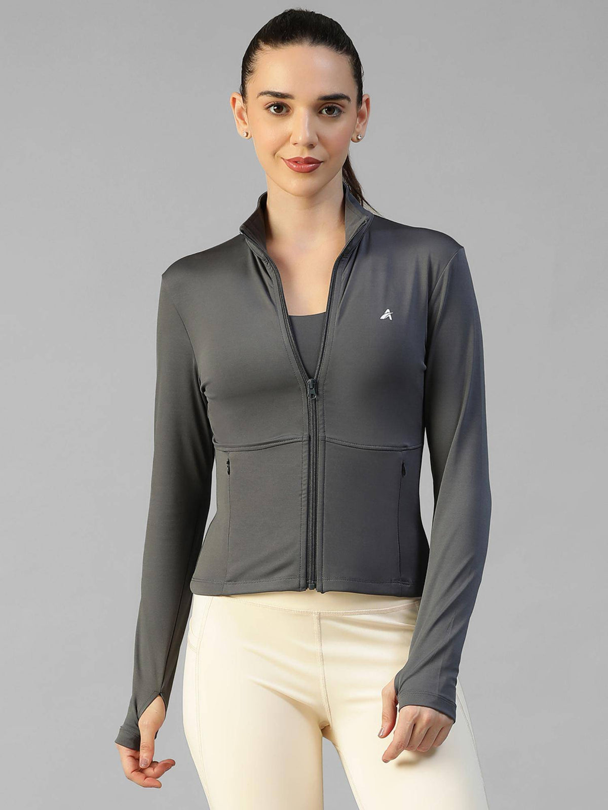 Purple Women's Everyday Sporty Zip-Up Gym and Training Jacket | JK12 - view 37