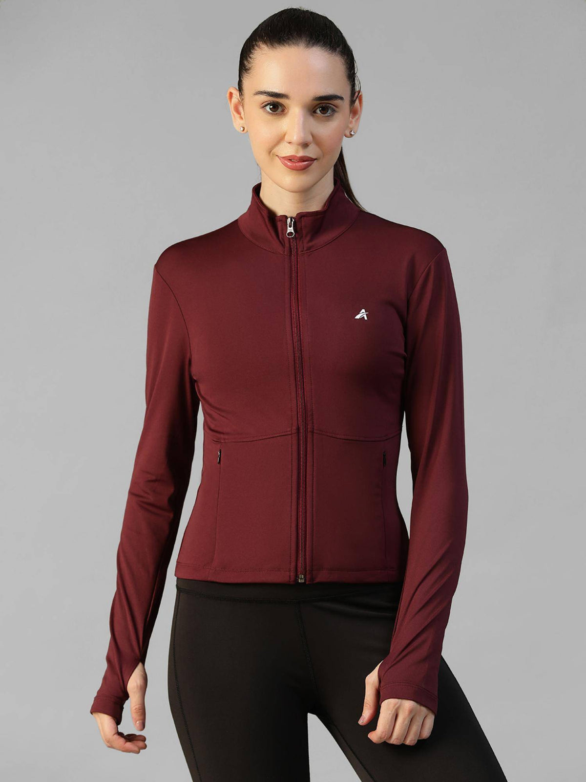 Purple Women's Everyday Sporty Zip-Up Gym and Training Jacket | JK12 - view 31