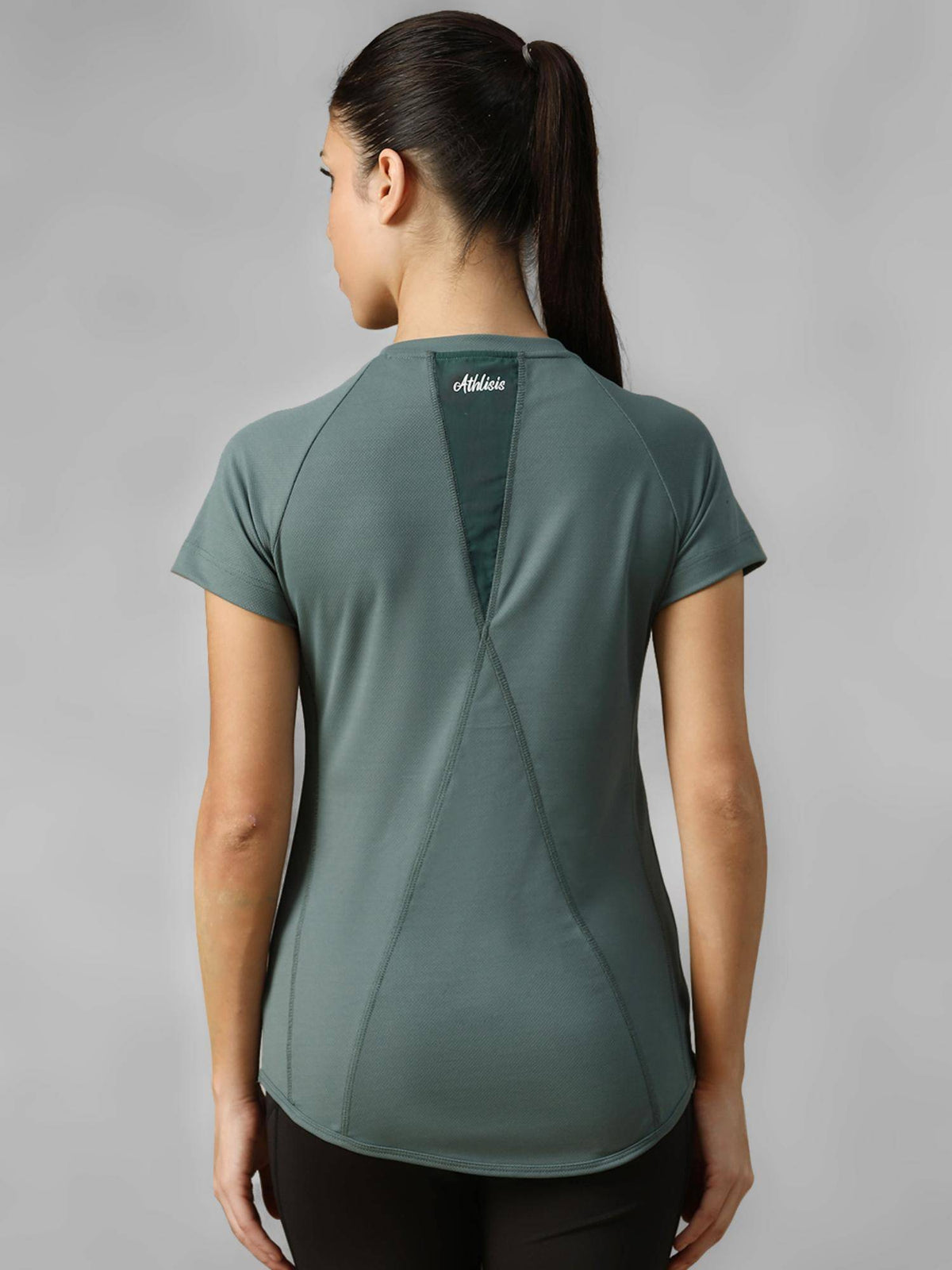 Grey Women's E-Dry Slim Fit T-Shirt | TT89 - view 4