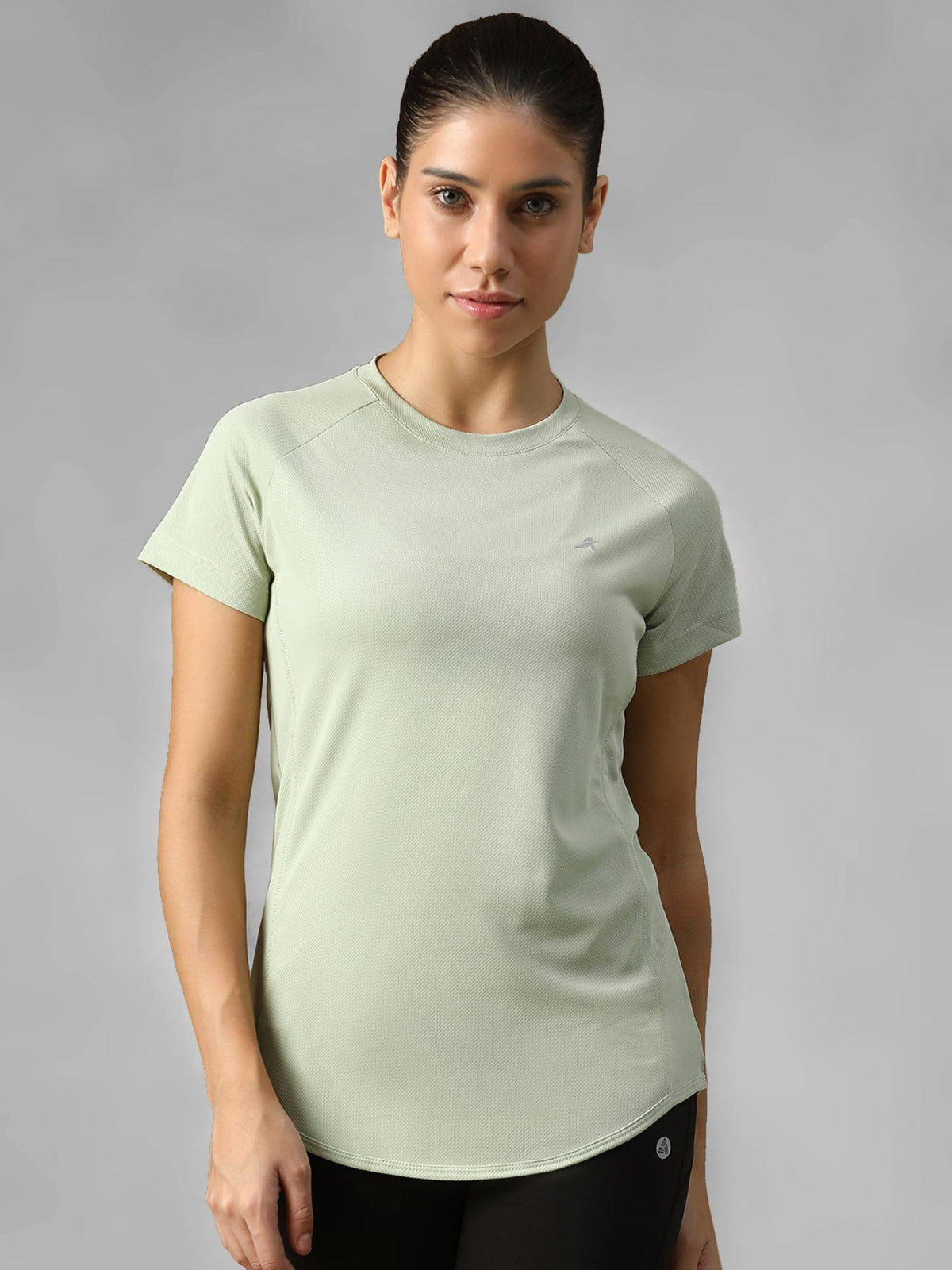 Grey Women's E-Dry Slim Fit T-Shirt | TT89 - view 13