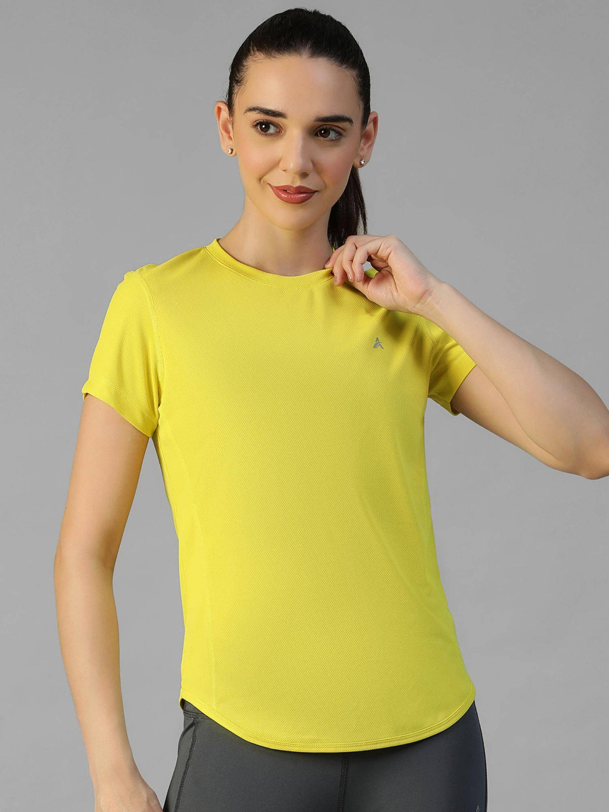 White Women's E-Dry Slim Fit T-Shirt | TS56 - view 19