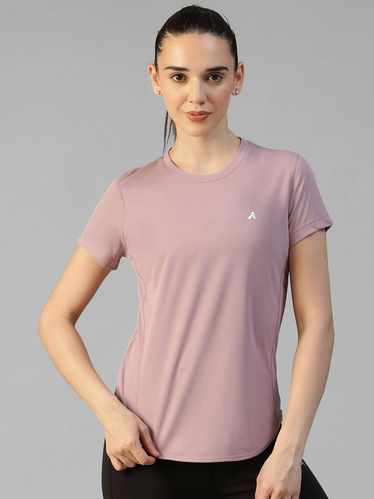 Grey Women's E-Dry Slim Fit T-Shirt | TT89 - view 37