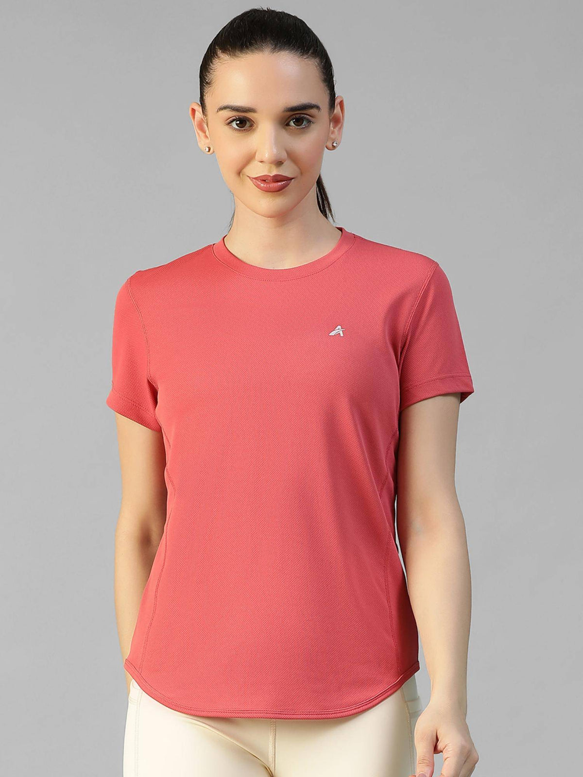 White Women's E-Dry Slim Fit T-Shirt | TS56 - view 25