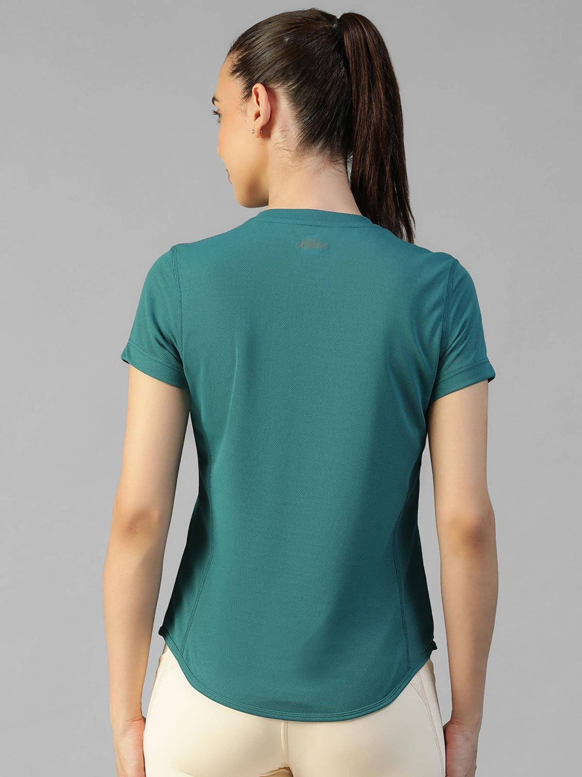 Teal Women's E-Dry Slim Fit T-Shirt | TS56 - view 4