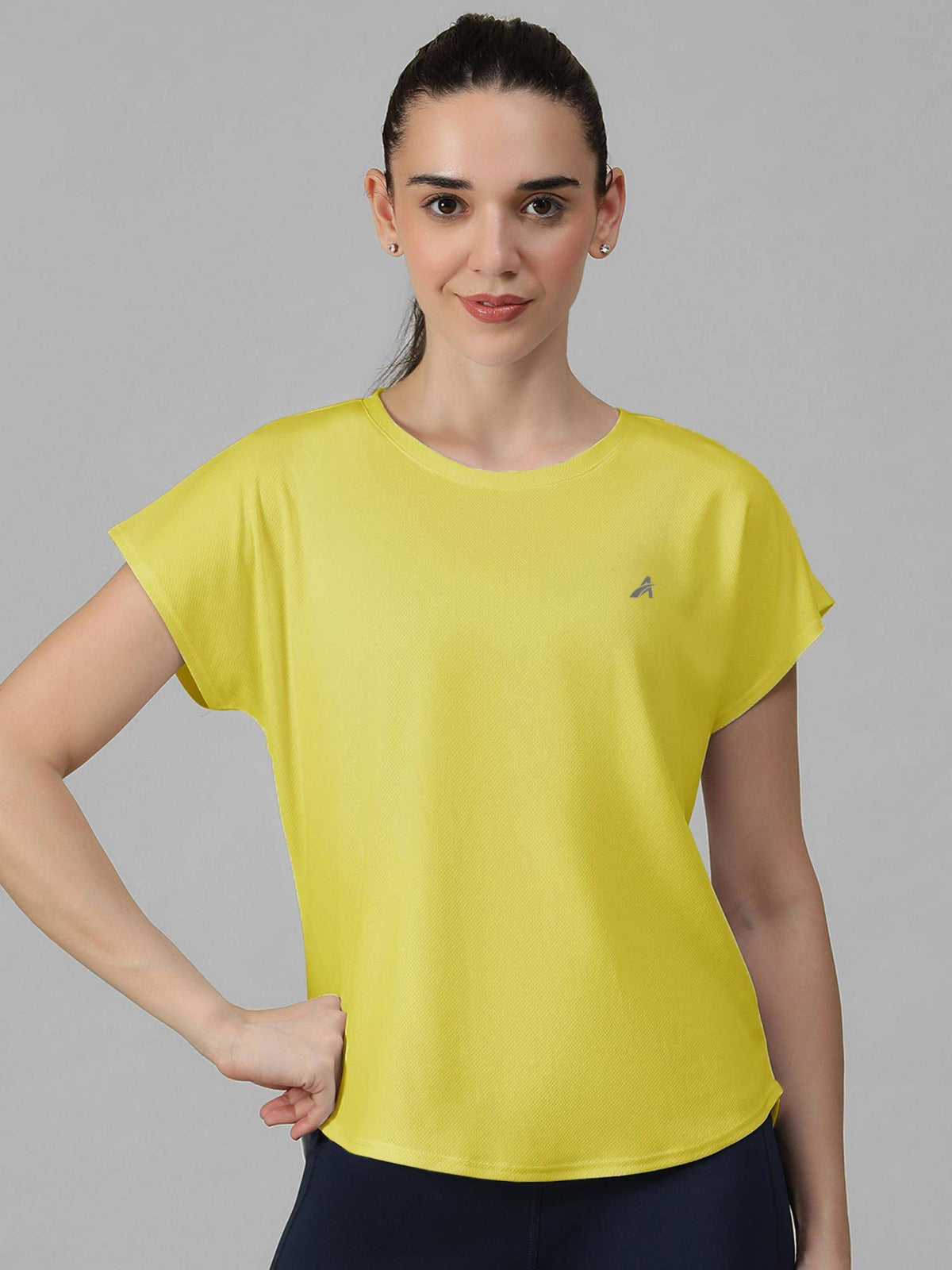 Yellow Women's E-Dry Slim Fit T-Shirt | TS56 - view 1