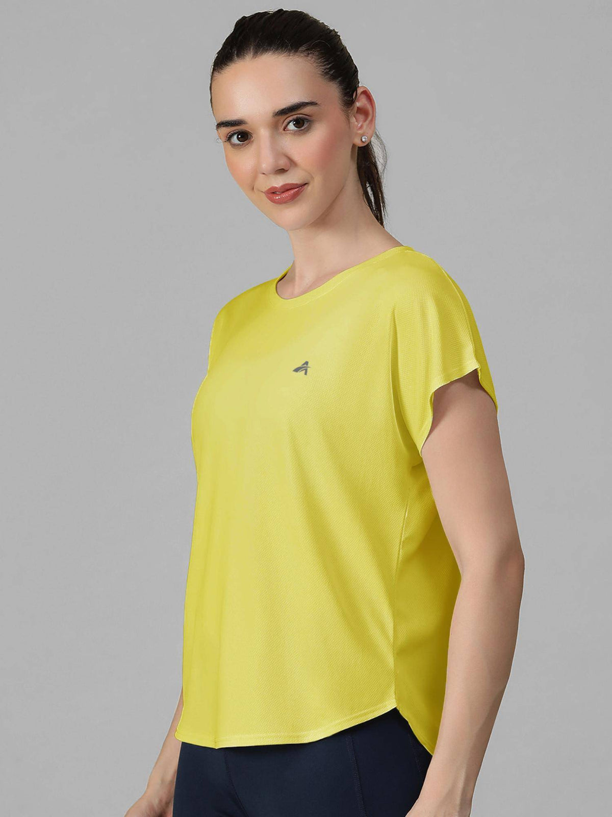 Yellow Women's E-Dry Slim Fit T-Shirt | TS56 - view 2
