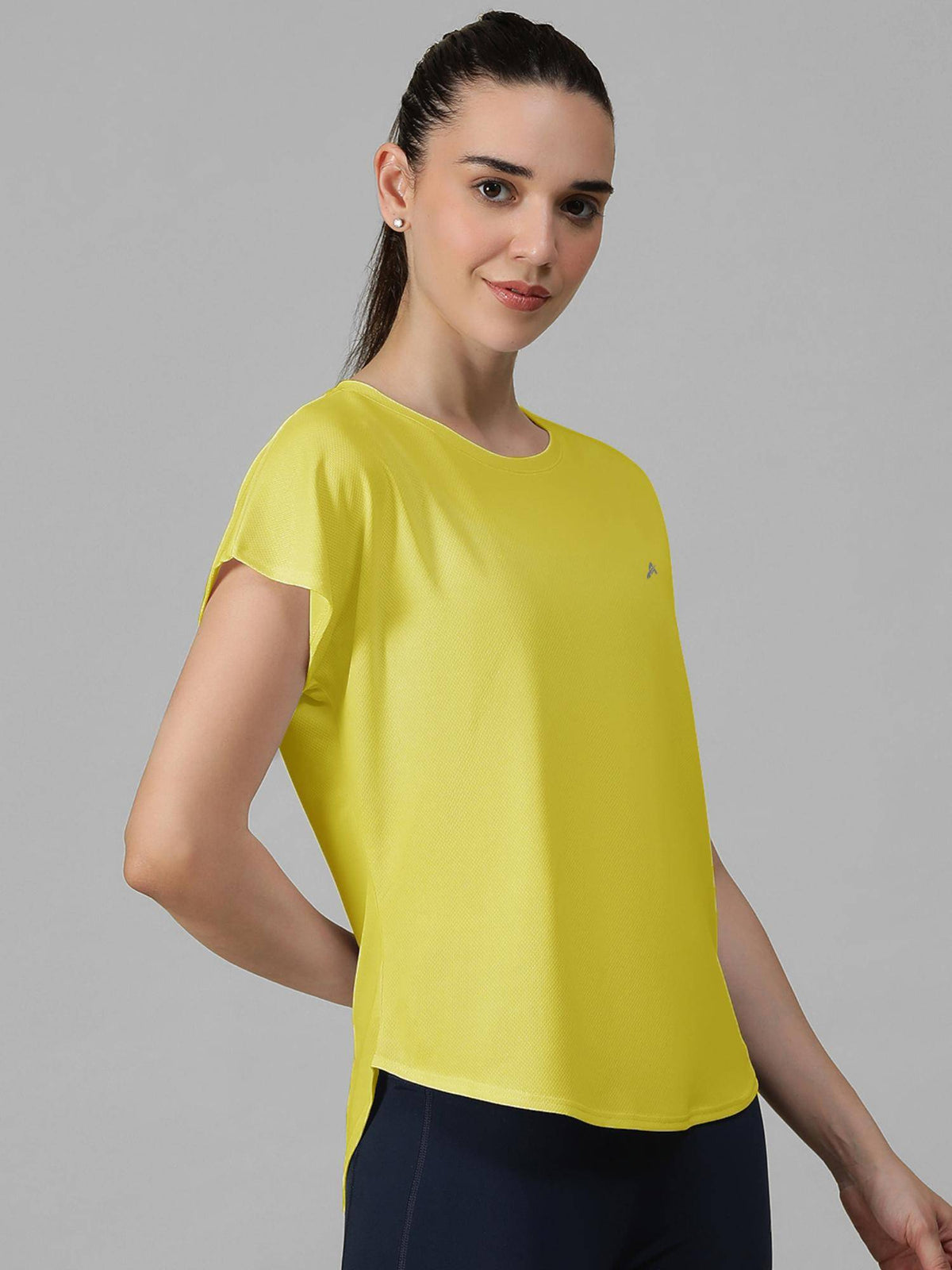 Yellow Women's E-Dry Slim Fit T-Shirt | TT89 - view 3