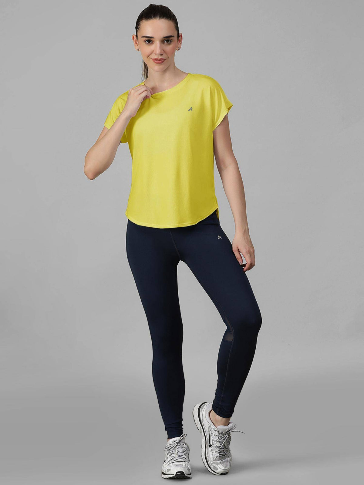 Yellow Women's E-Dry Slim Fit T-Shirt | TS56 - view 5