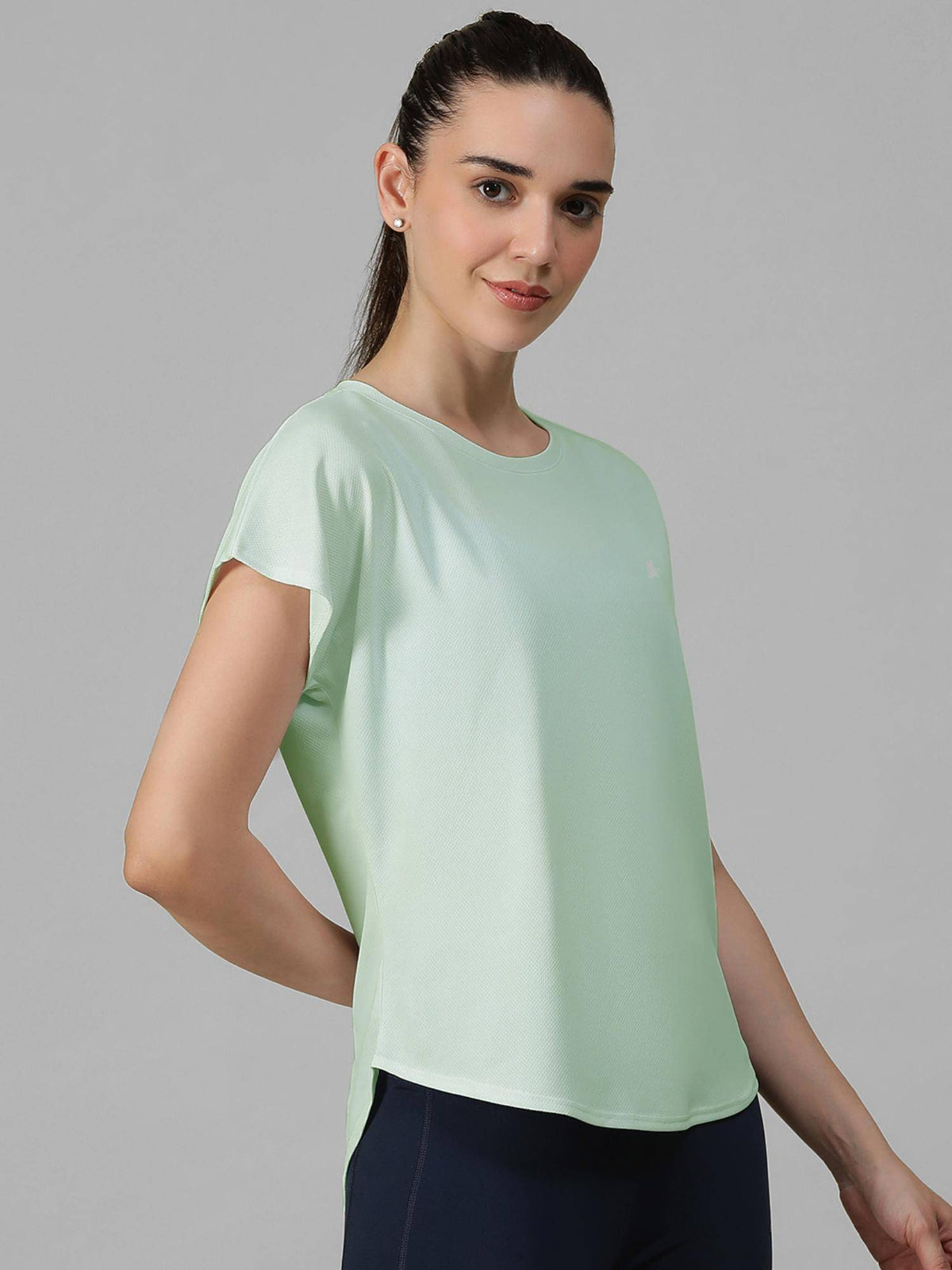Green Women's E-Dry Slim Fit T-Shirt | TT89 - view 3