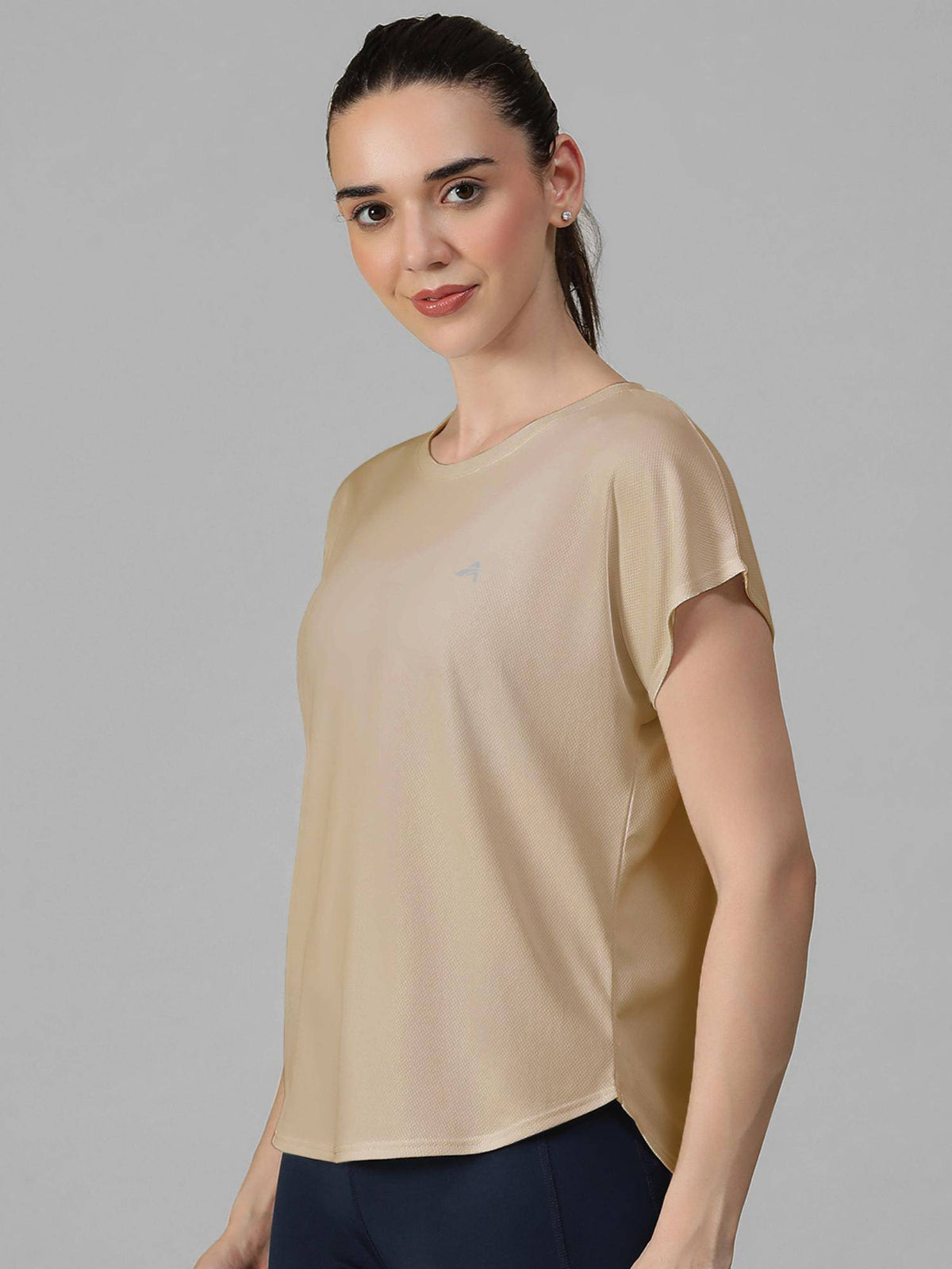 Tan Women's E-Dry Slim Fit T-Shirt | TT89 - view 2