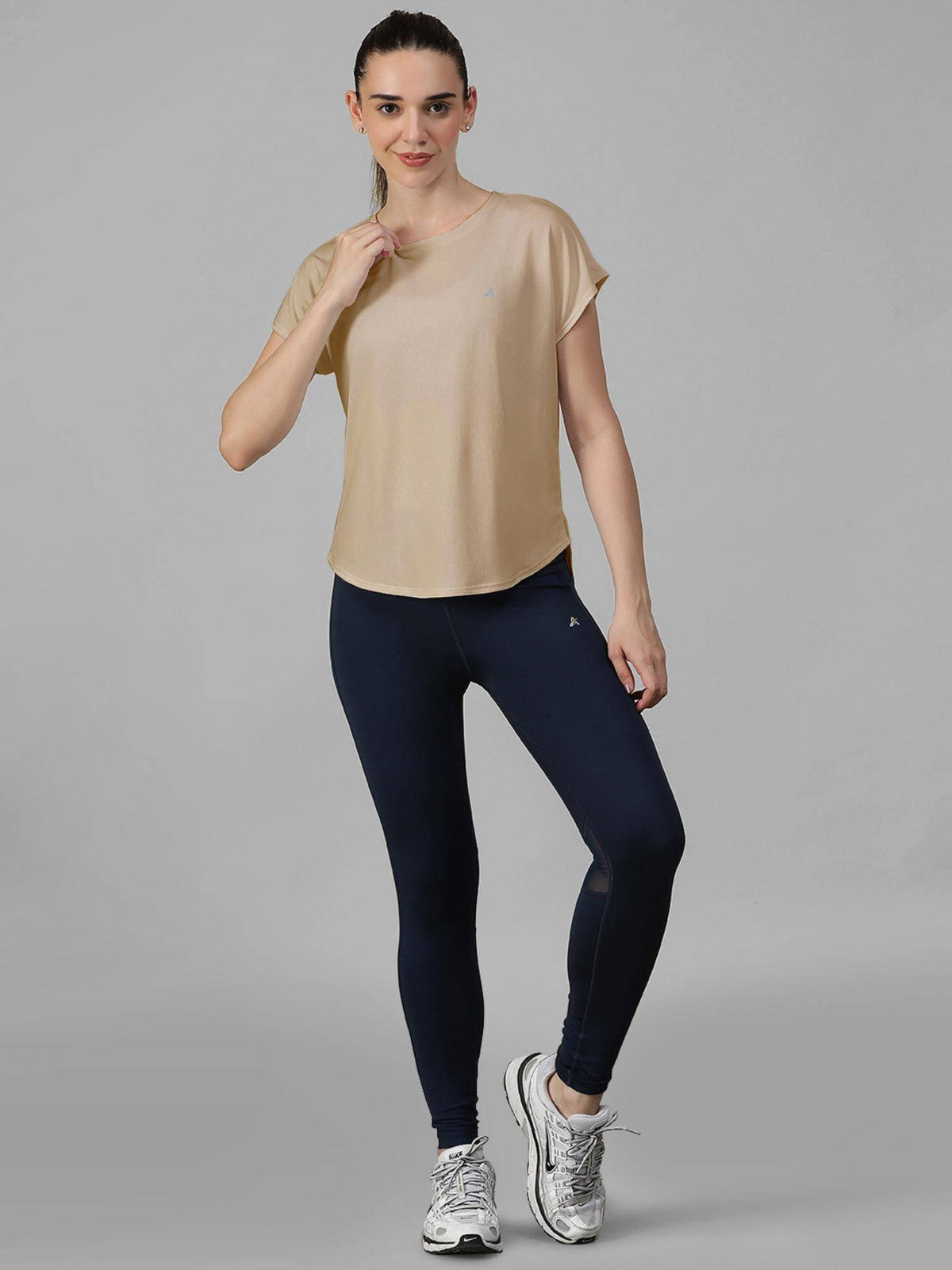 Tan Women's E-Dry Slim Fit T-Shirt | TT89 - view 5
