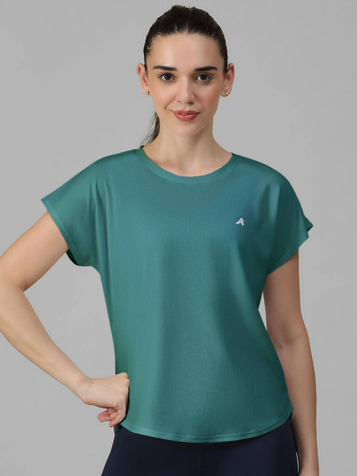 White Women's E-Dry Slim Fit T-Shirt | TS56 - view 7