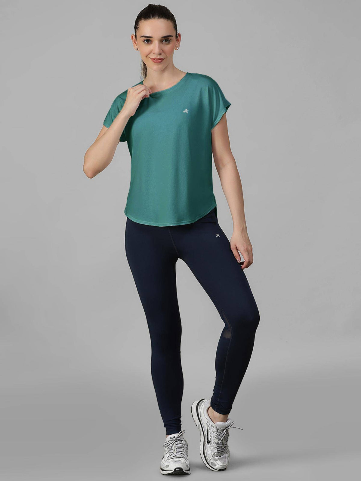 Teal Women's E-Dry Slim Fit T-Shirt | TS56 - view 5