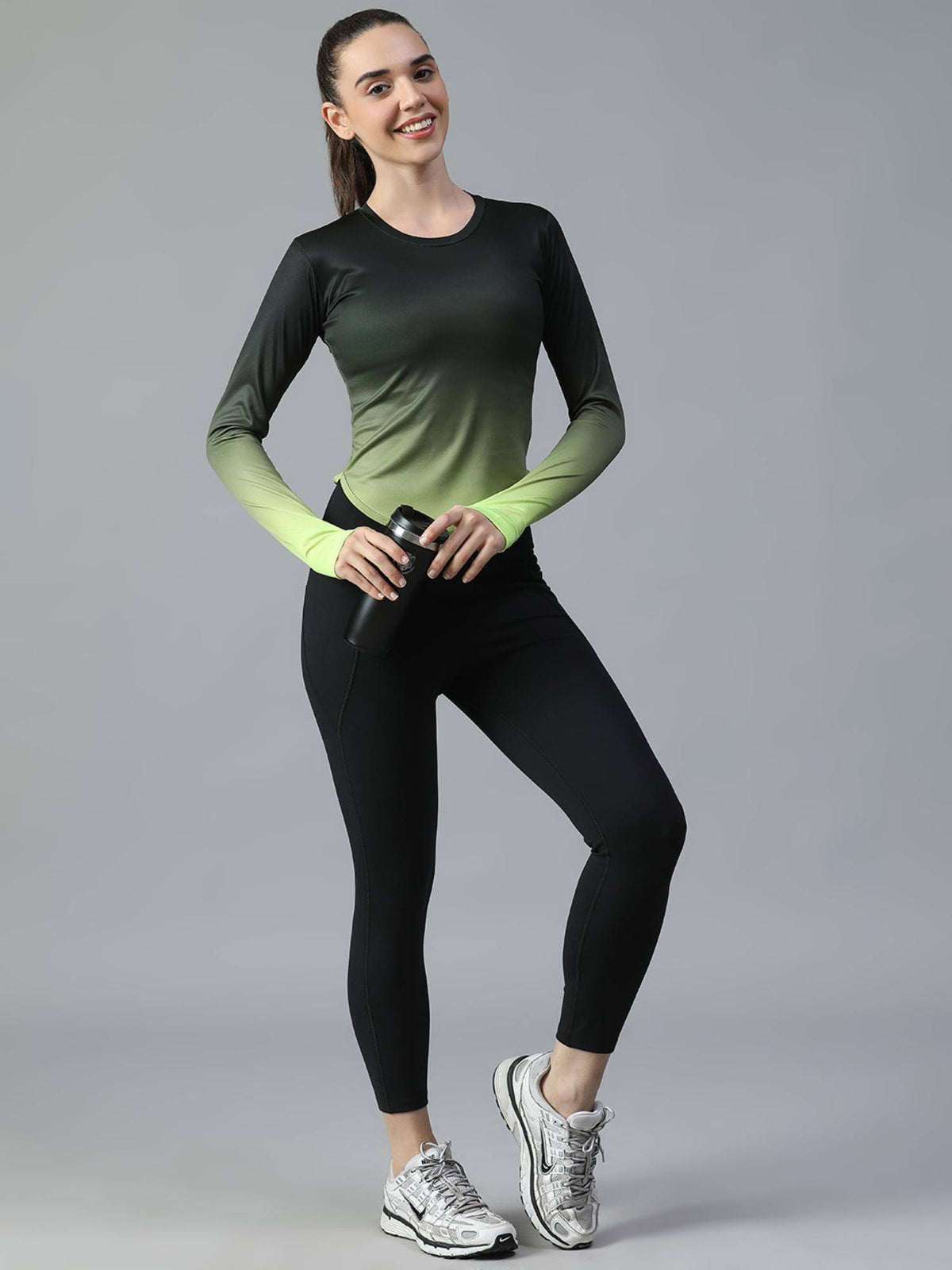 Green Women's E-Dry Slim Fit T-Shirt | TS56 - view 5