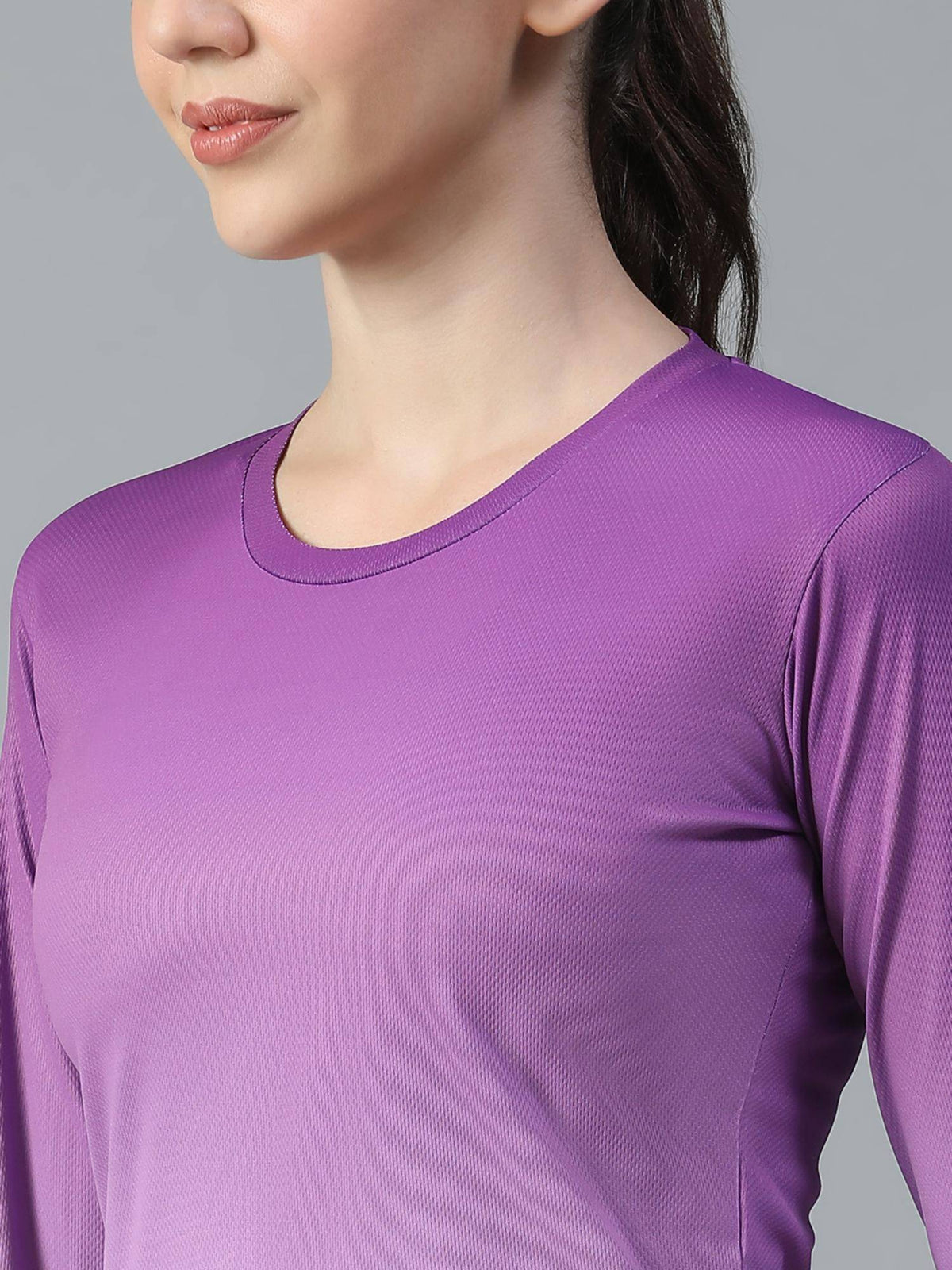 Purple Women's E-Dry Slim Fit T-Shirt | TS56 - view 6