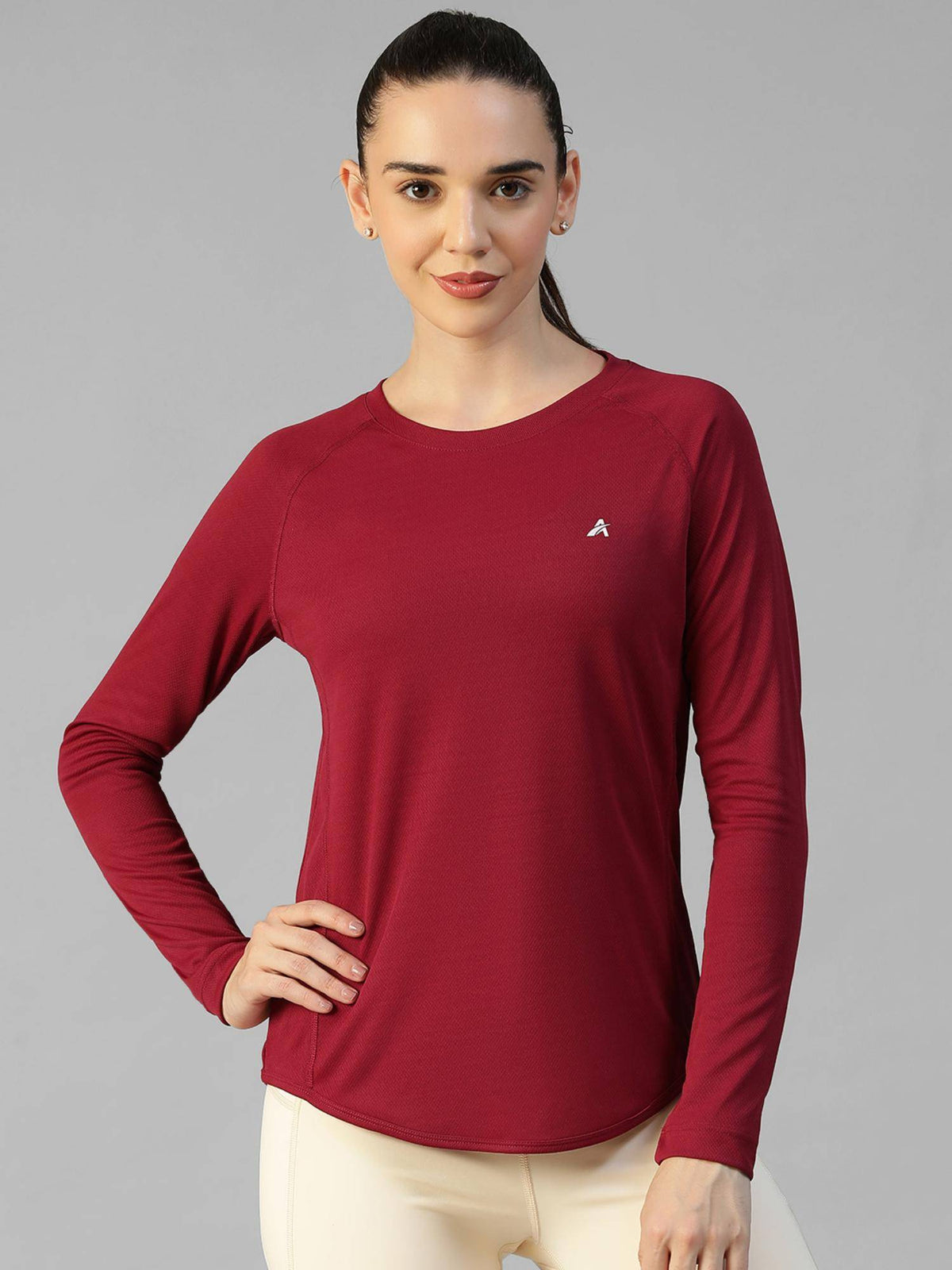 White Women's E-Dry Slim Fit T-Shirt | TS56 - view 25