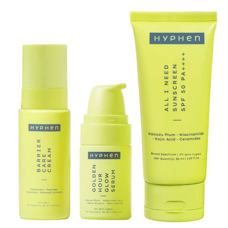 Daily Face Care Regime - Oily & Combination Skin, with Face Serum, Moisturizer & Sunscreen | FC3 - view 1