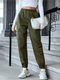 Womens Cargo Multi-Pocket Joggers - Green | WJ89 - view 1