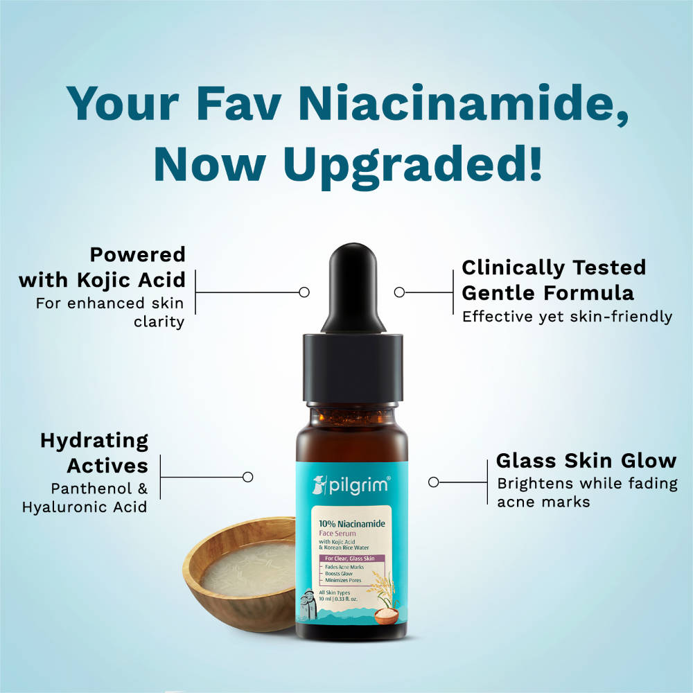 10% Niacinamide with Kojic Acid & Korean Rice Water Face Serum Glass Skin Glow Pack of 2 | Z8 - view 3