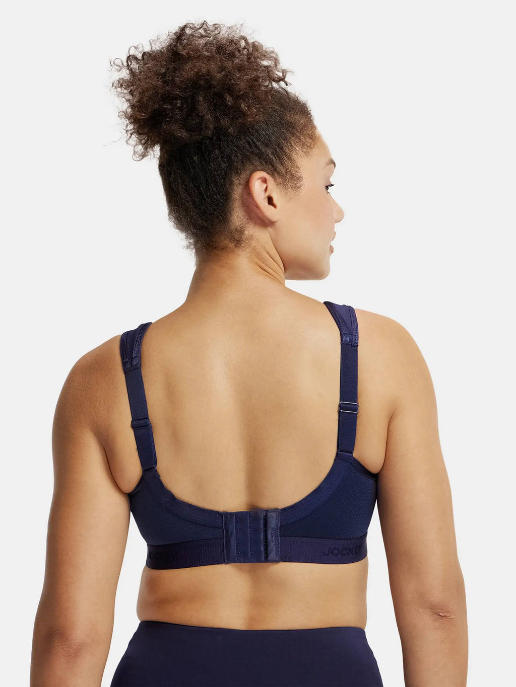 MI11 Wire free Plus Size Microfiber Elastane Active Wear Sports Bra-Minimal Grey | sb09 - view 10