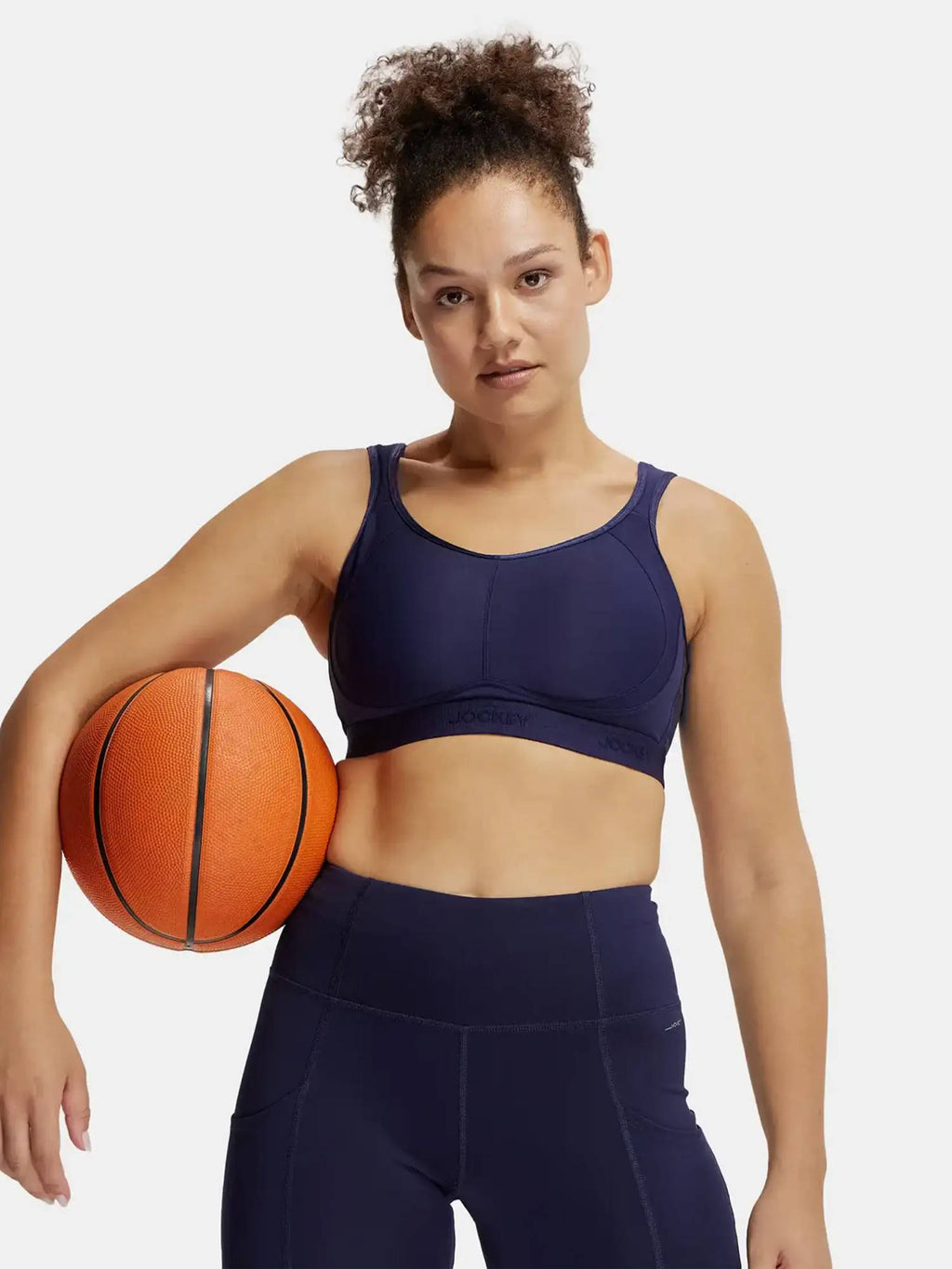 MI11 Wirefree Microfiber Elastane Active Wear Sports Bra - Grape Wine | sb09 - view 24