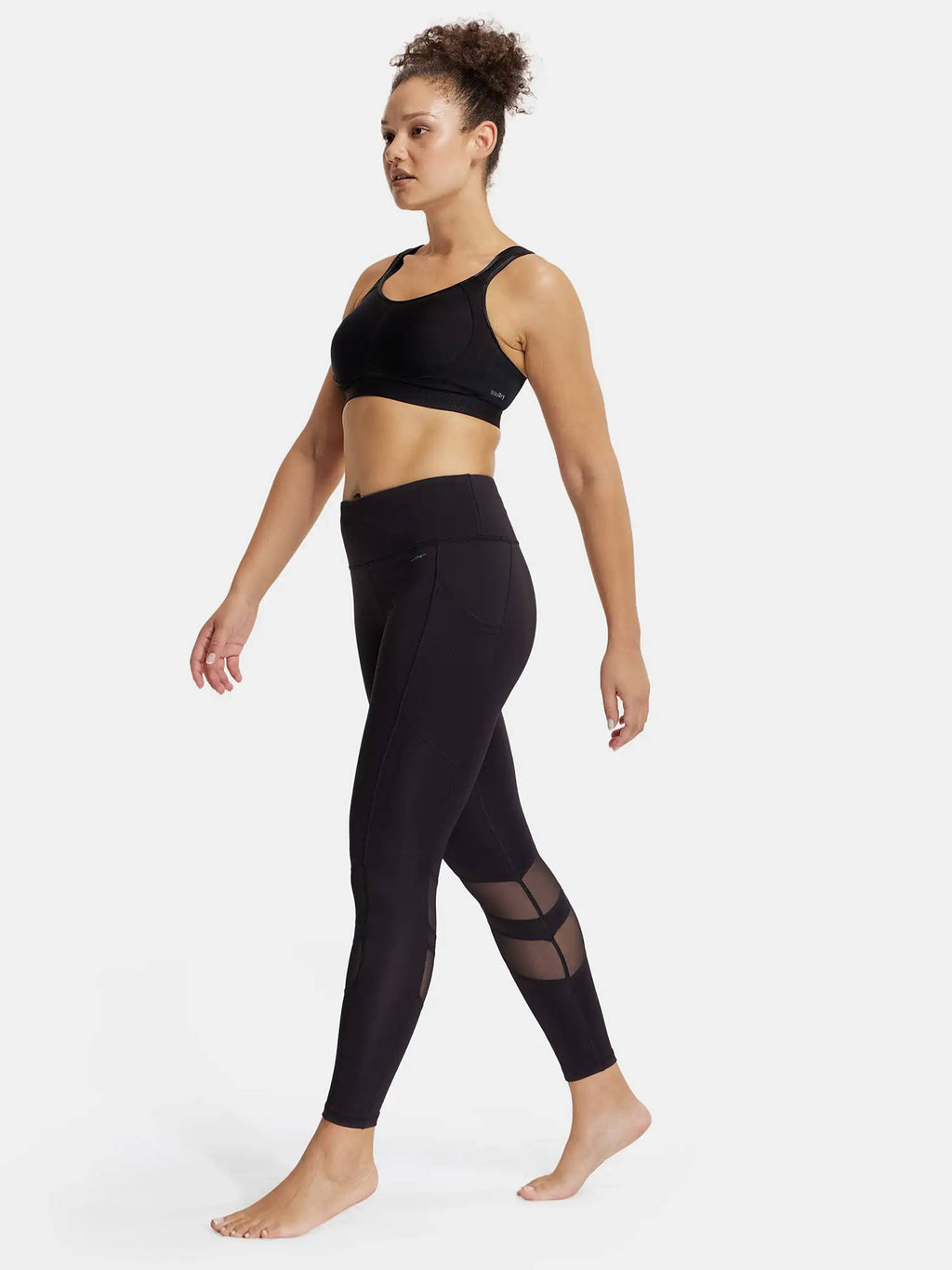 MI11 Wirefree Microfiber Elastane Active Wear Sports Bra - Grape Wine | sb09 - view 10