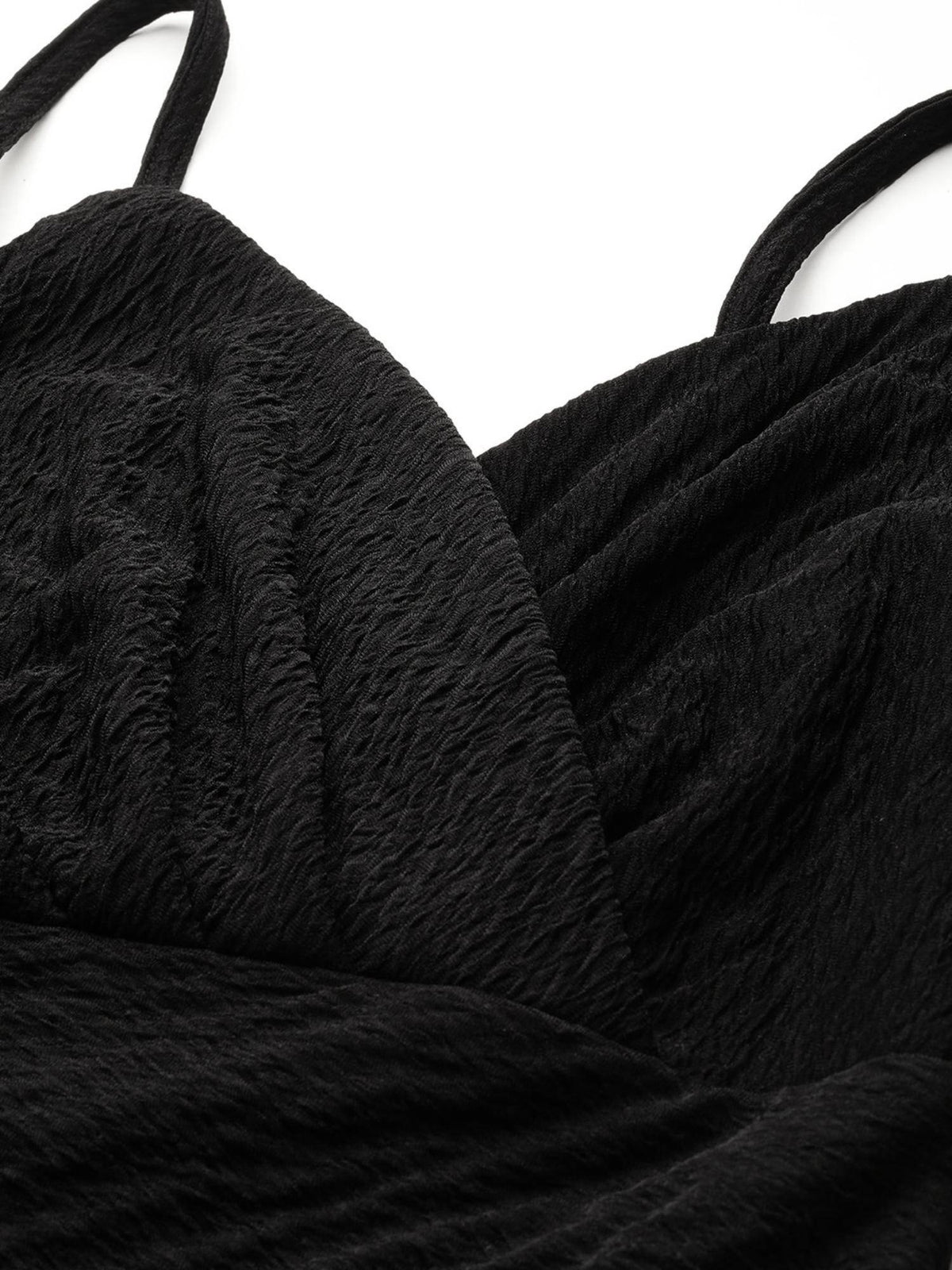 Stylish Black Midi Dress | D56 - view 3