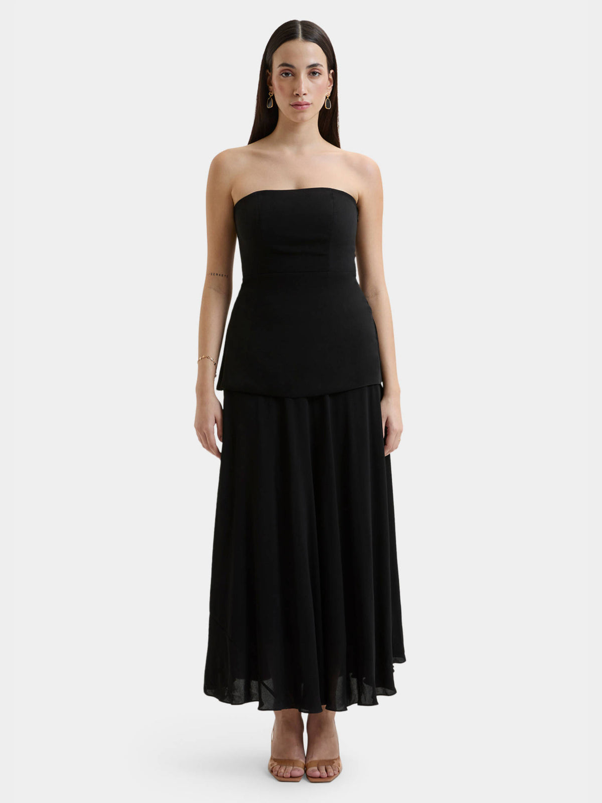 Demi Off Shoulder Top Black | TT90 - view 6