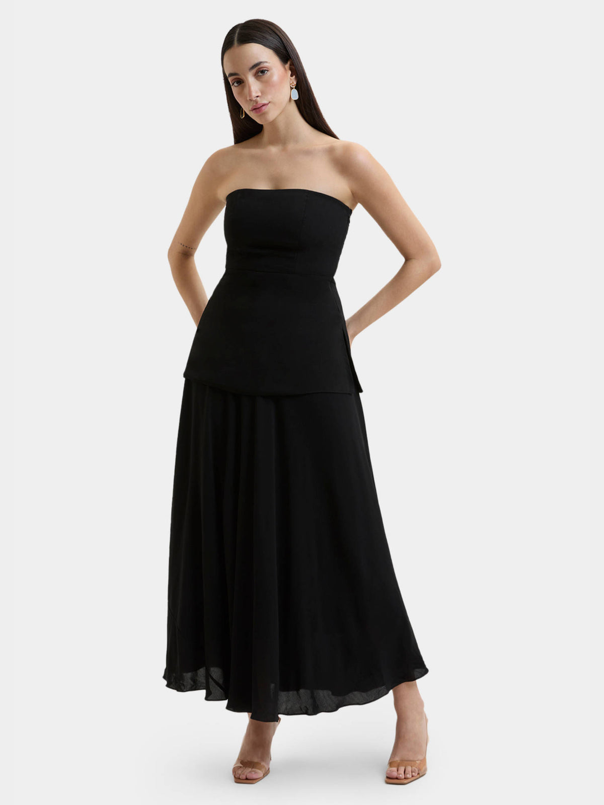 Demi Off Shoulder Top Black | TT90 - view 7