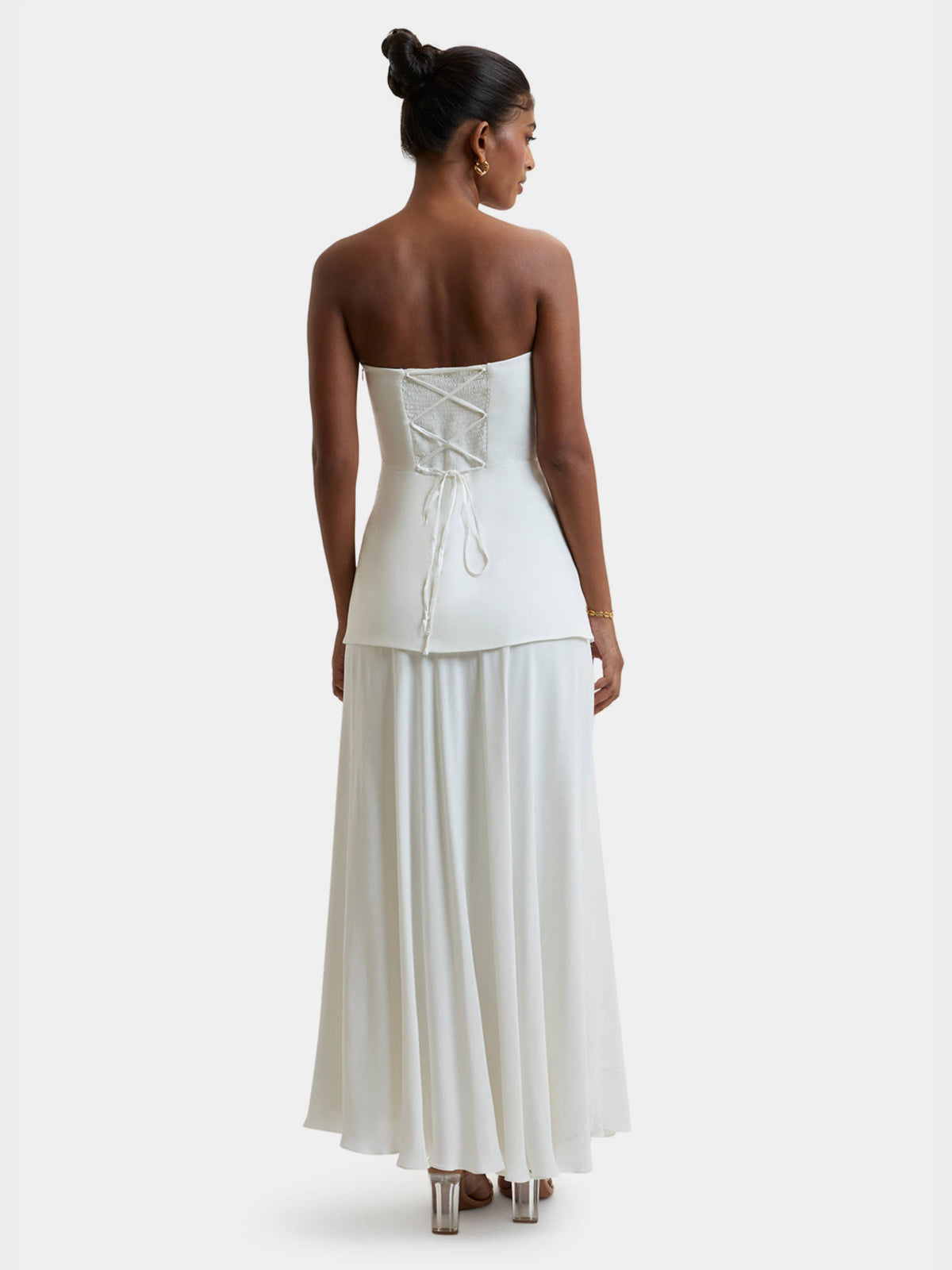 Demi Off Shoulder Top White | TT90 - view 4