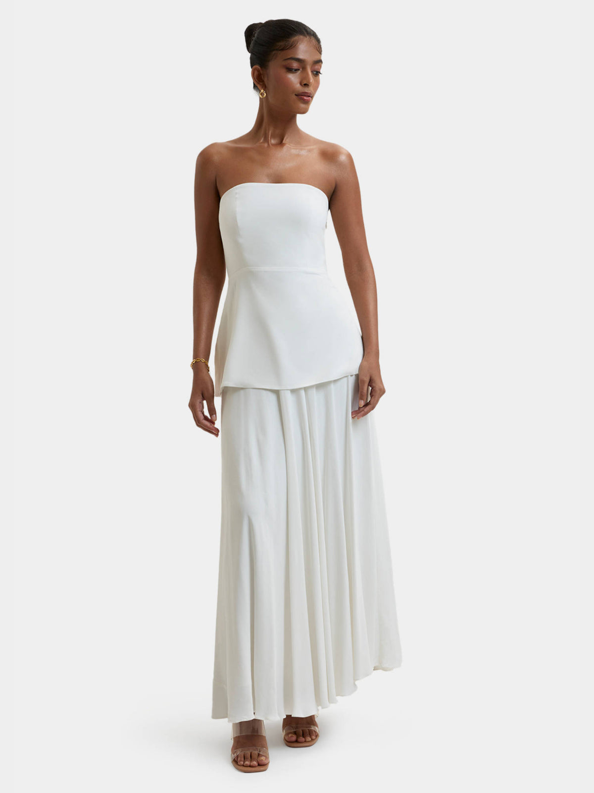 Demi Off Shoulder Top White | TT90 - view 5