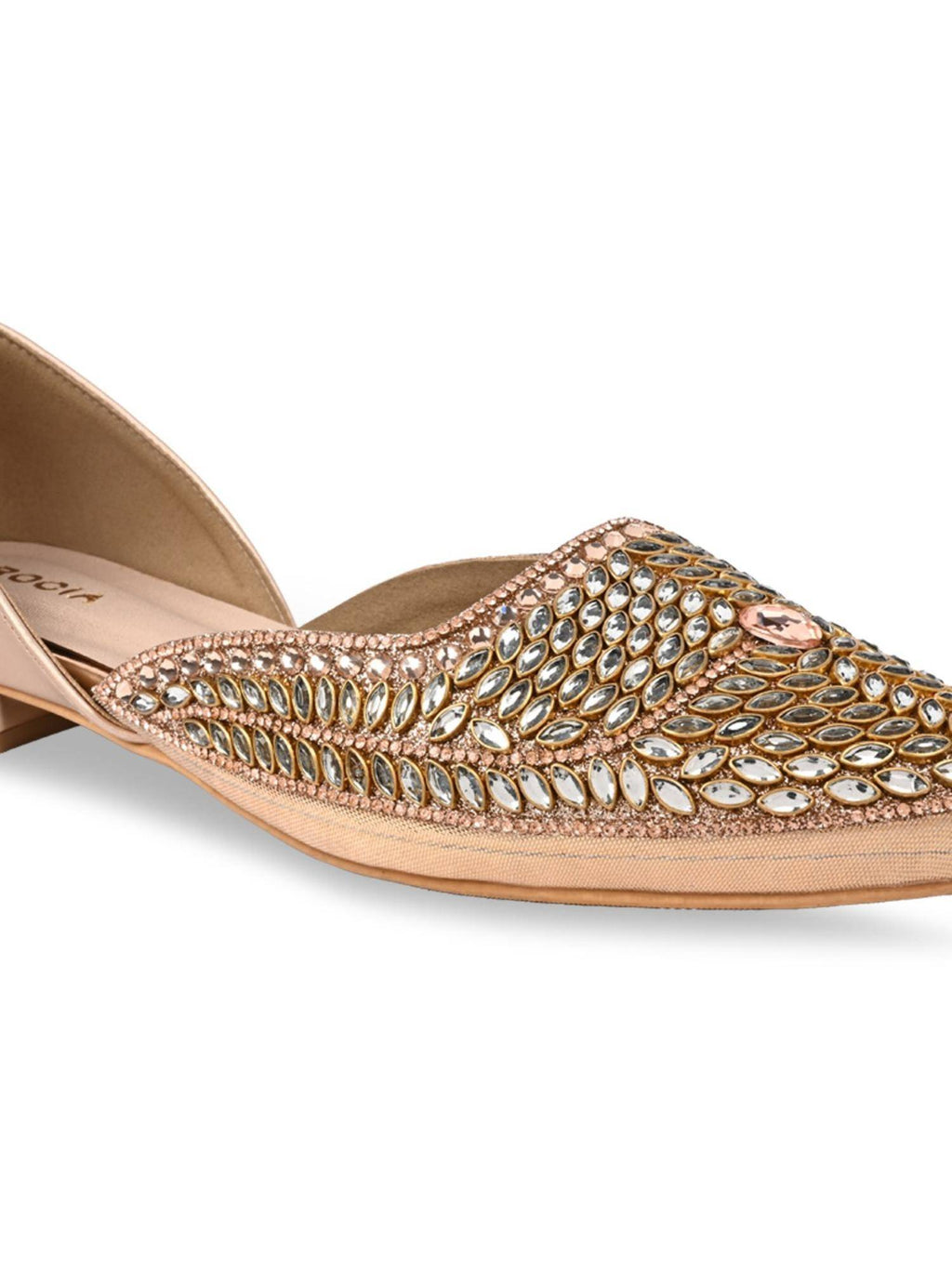 Rose Gold Women Juttis | F61 - view 6