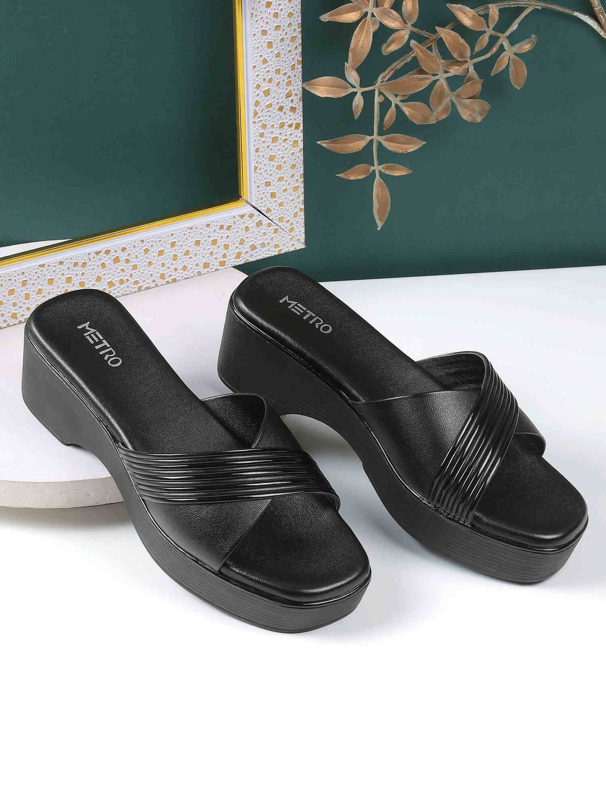 Women Gold Casual Platform Heels | H78 - view 21