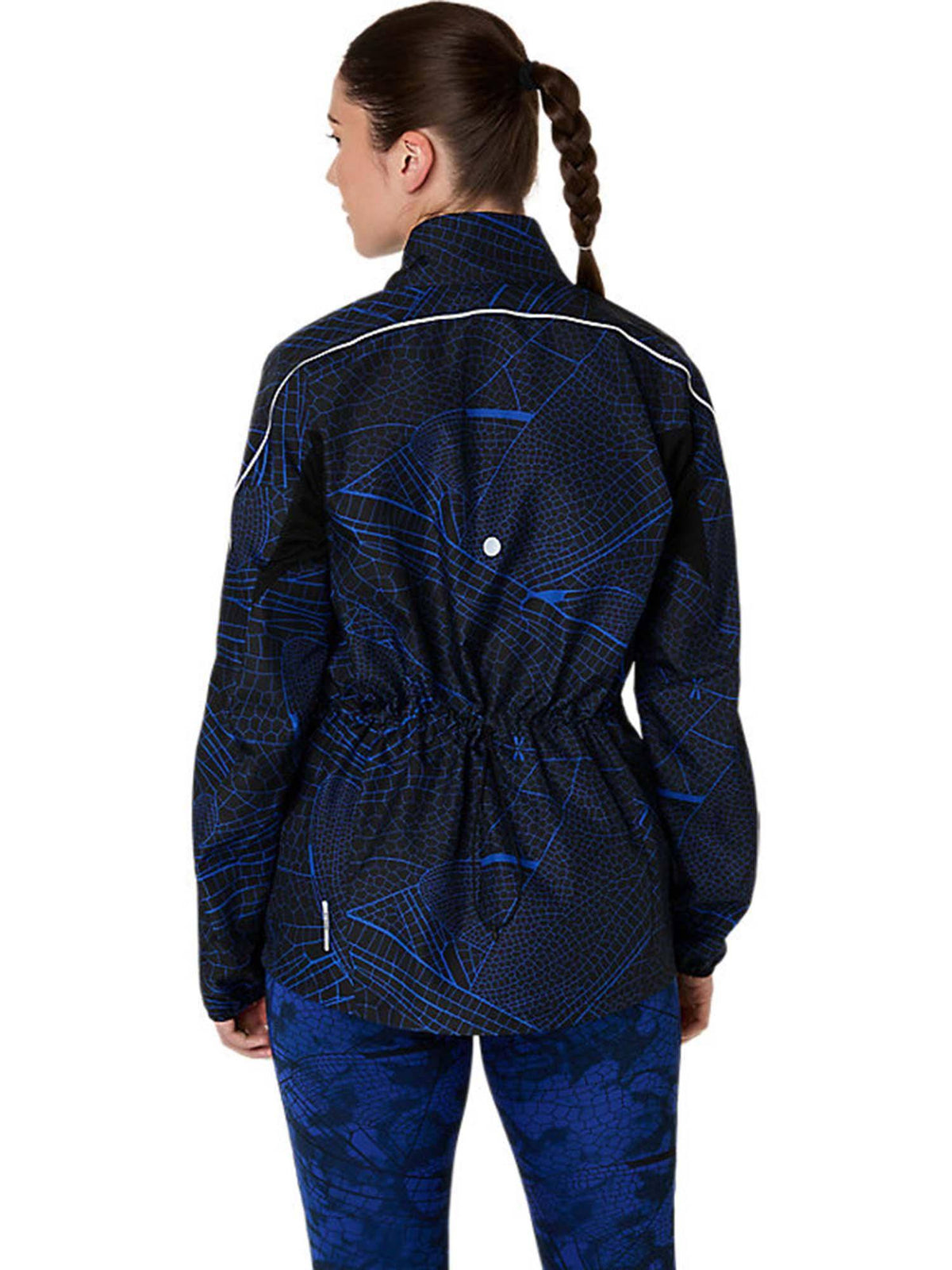 Women Performance Black Cobalt Road Lite-Show Packable Jacket | JK12 - view 2