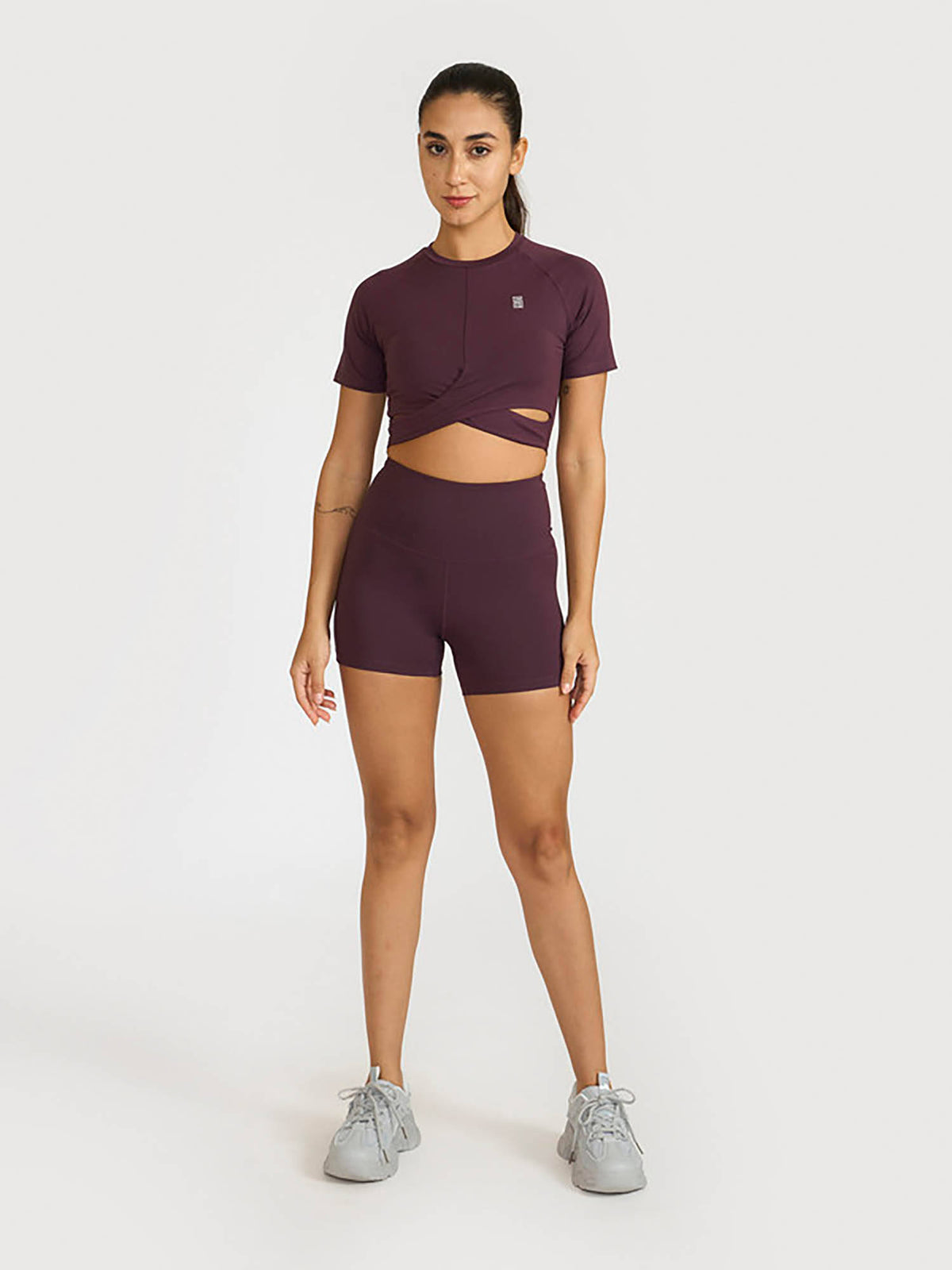 Zen Women Burgundy Stretchable Shorts - view 6